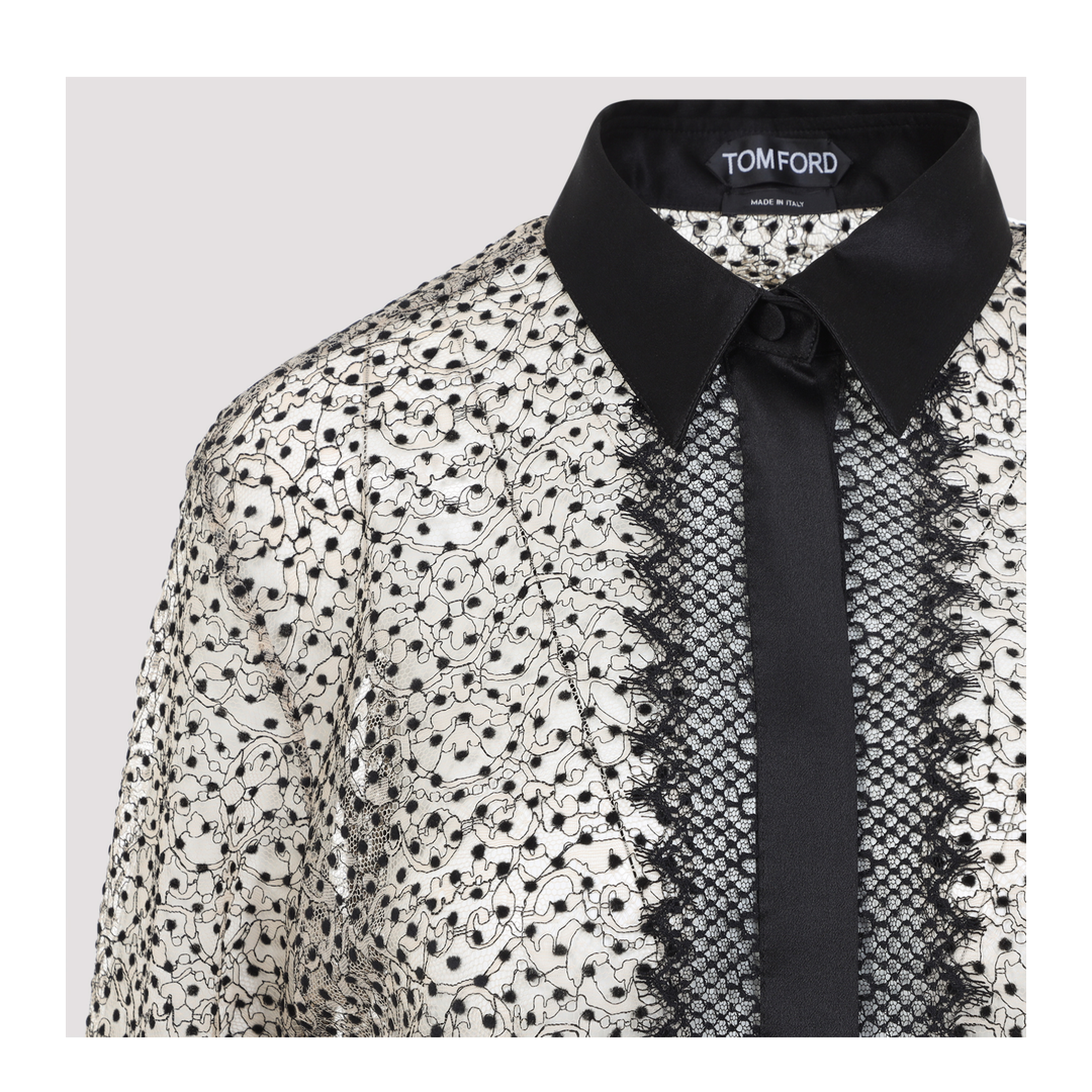 Flock Polka Dot Shirt - Image 6