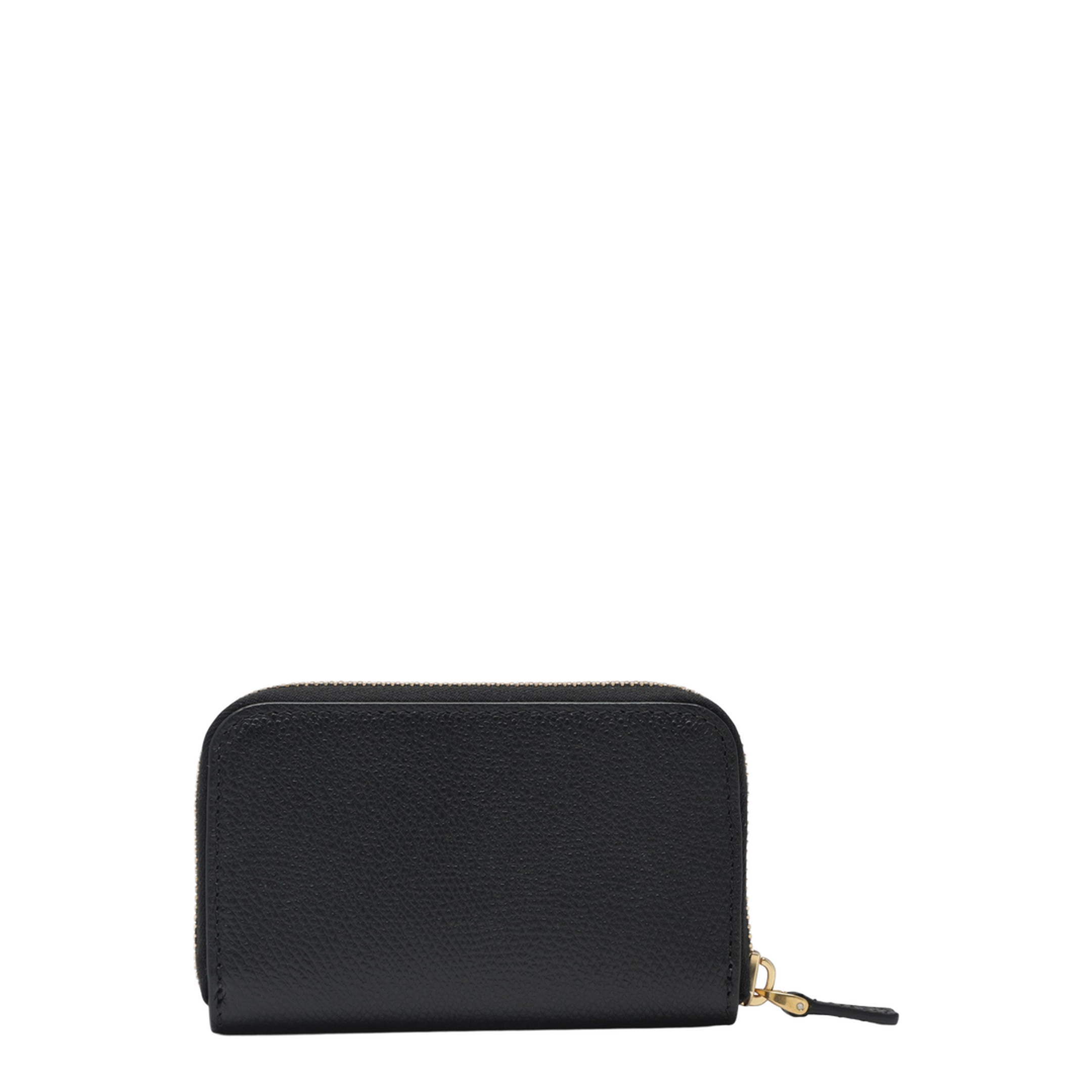 VLogo Signature Grainy Calfskin Wallet - Black - Image 2