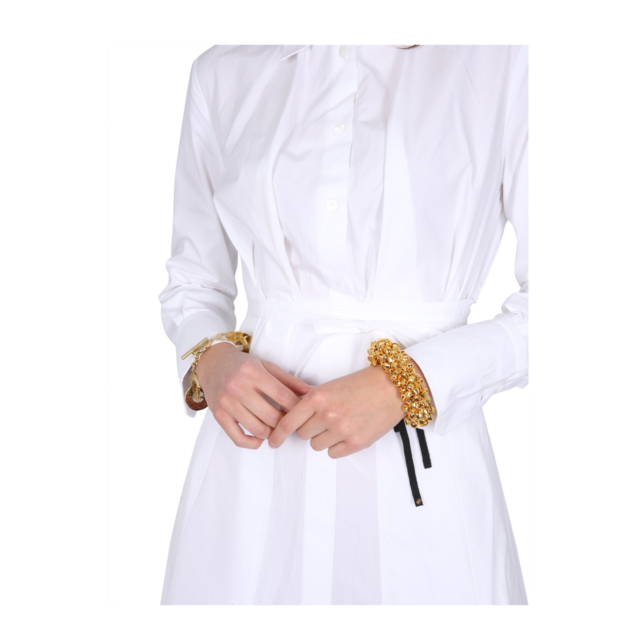Pleated Shirt Dress - Image 4