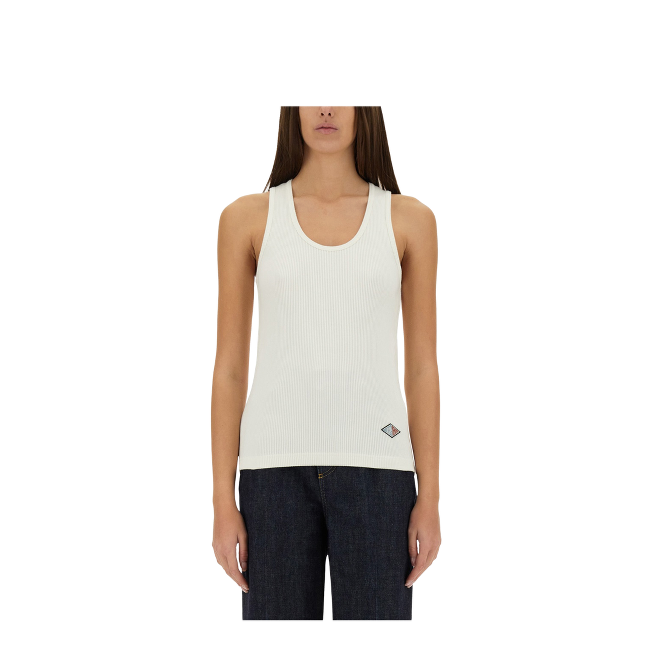 Ribbed Cotton Jersey Top - Image 1