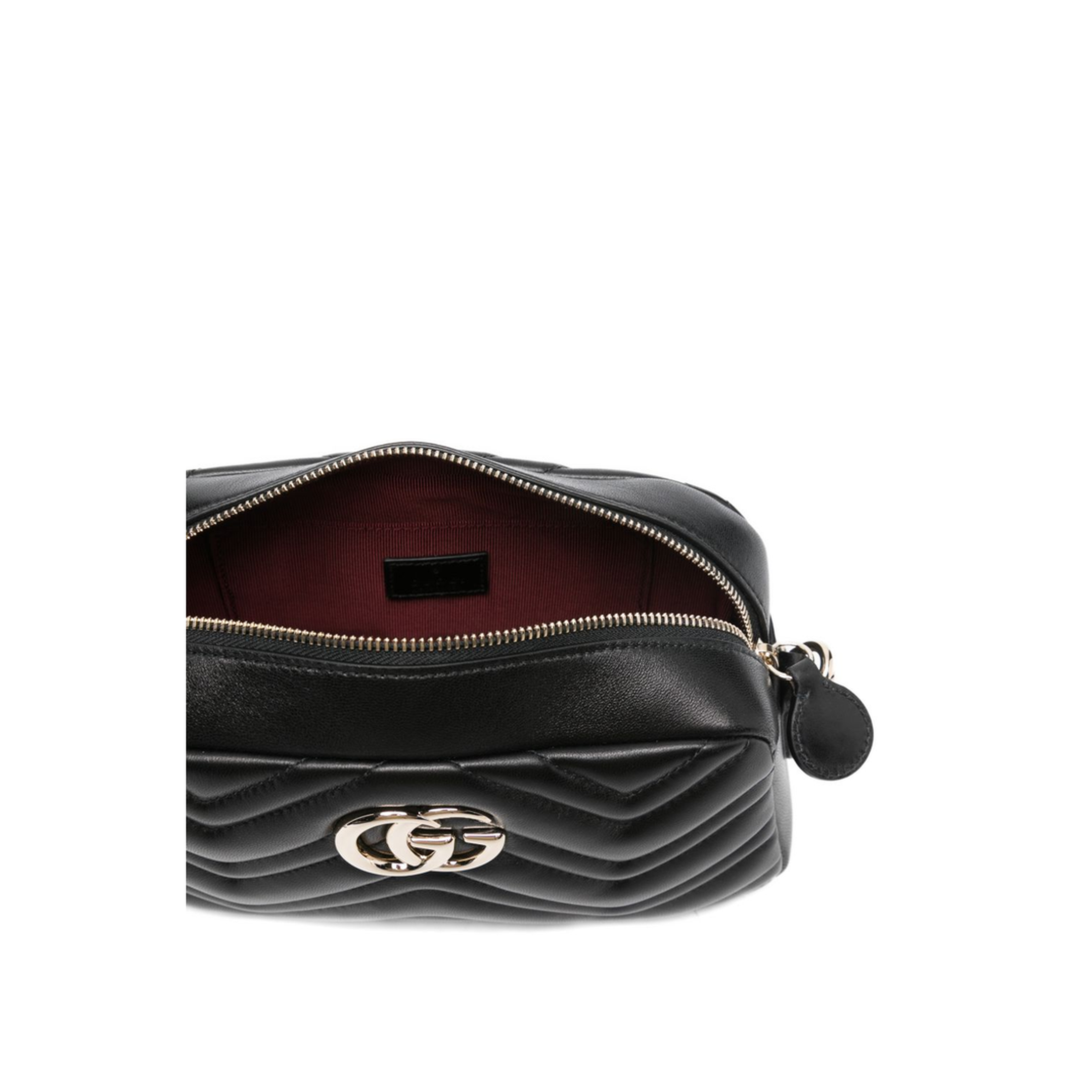 GG Marmont Small Matelassé Leather Camera Bag - Black - Image 5