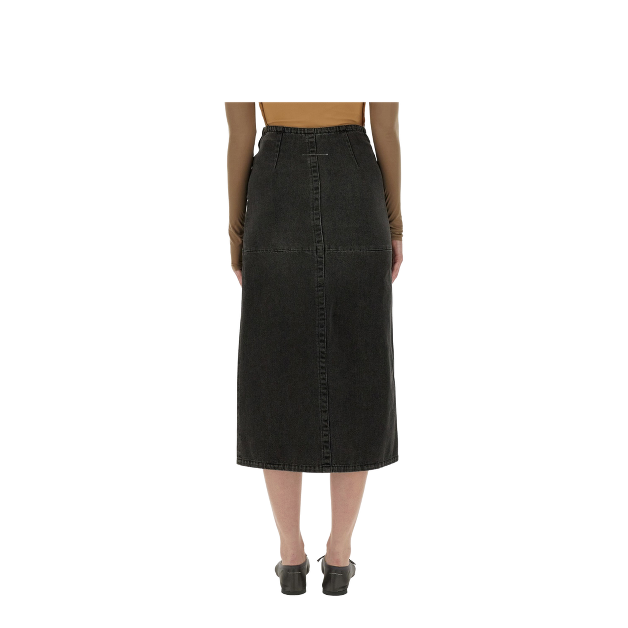 Long Denim Skirt - Image 3
