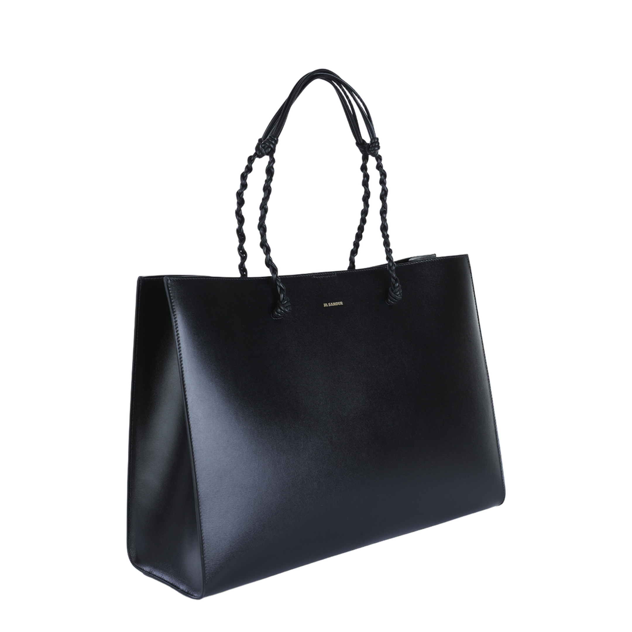 Tangle Tote Bag in Calf Leather - Black - Image 6