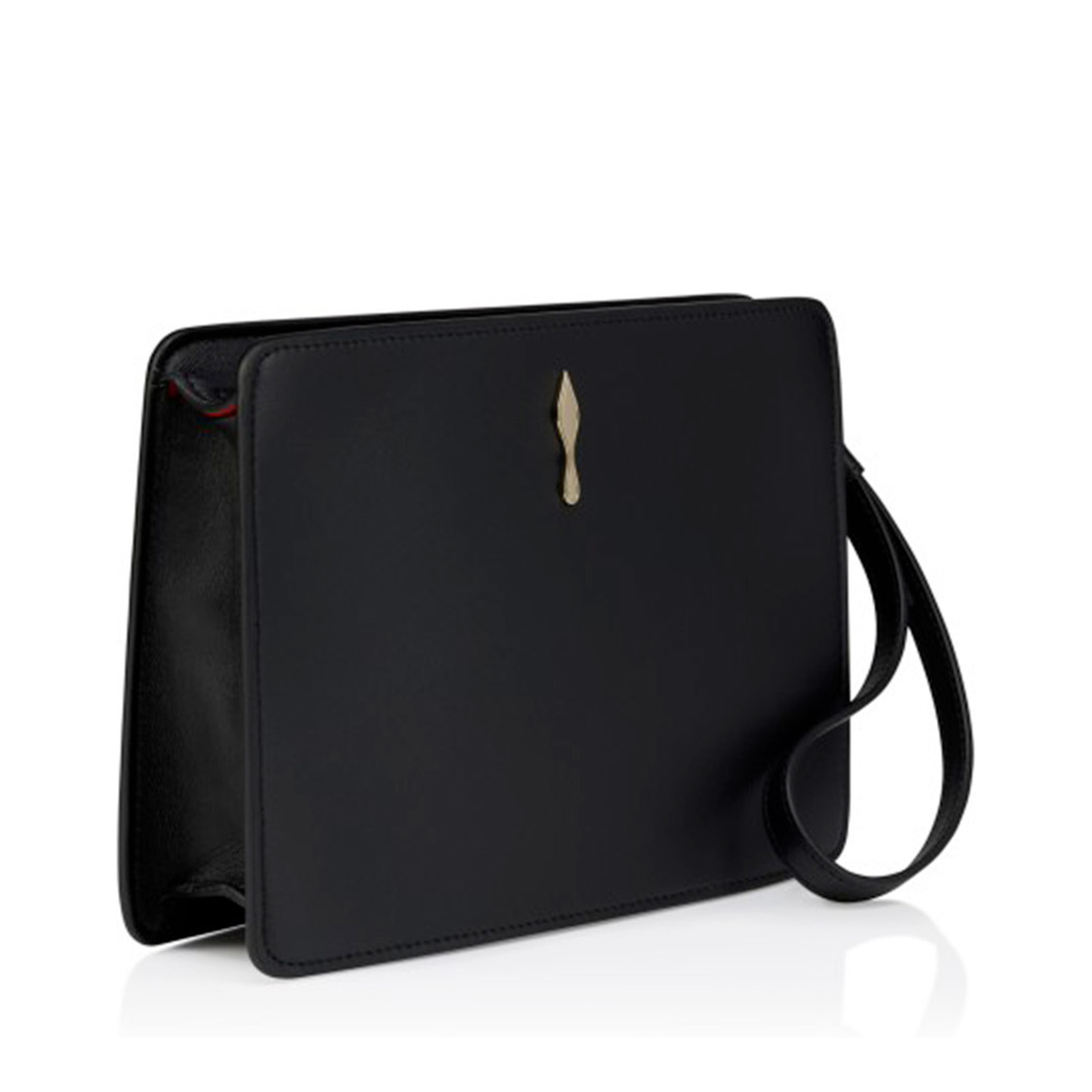Bettina Small Lamb Nappa Pouch - Black - Image 2