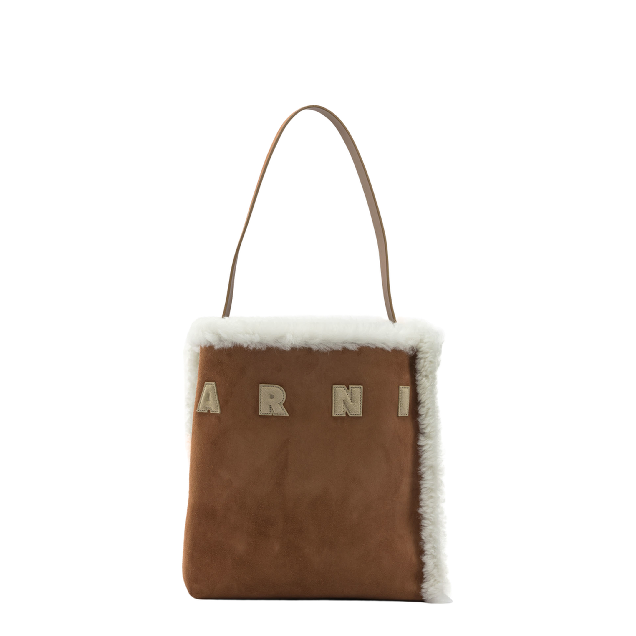Museo Suede Tote - Brown - Image 1