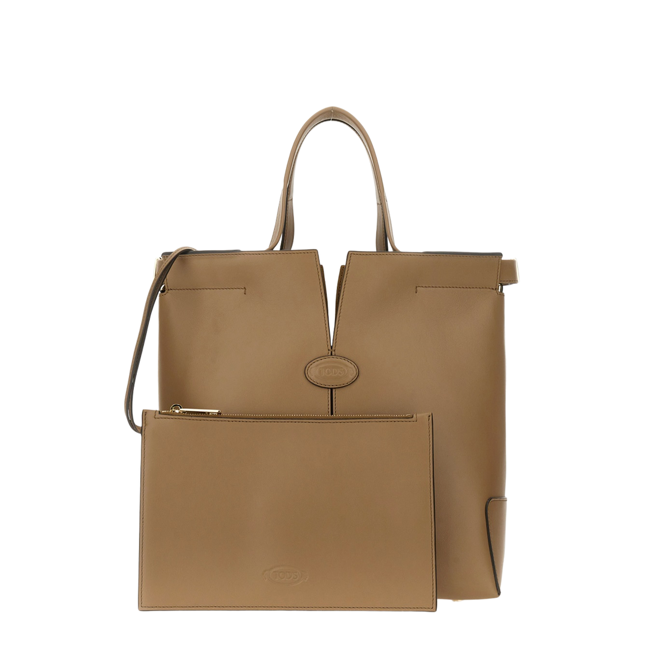 Tod’s Di Bag Folio Small Leather Shopping Bag - Cappuccino - Image 6