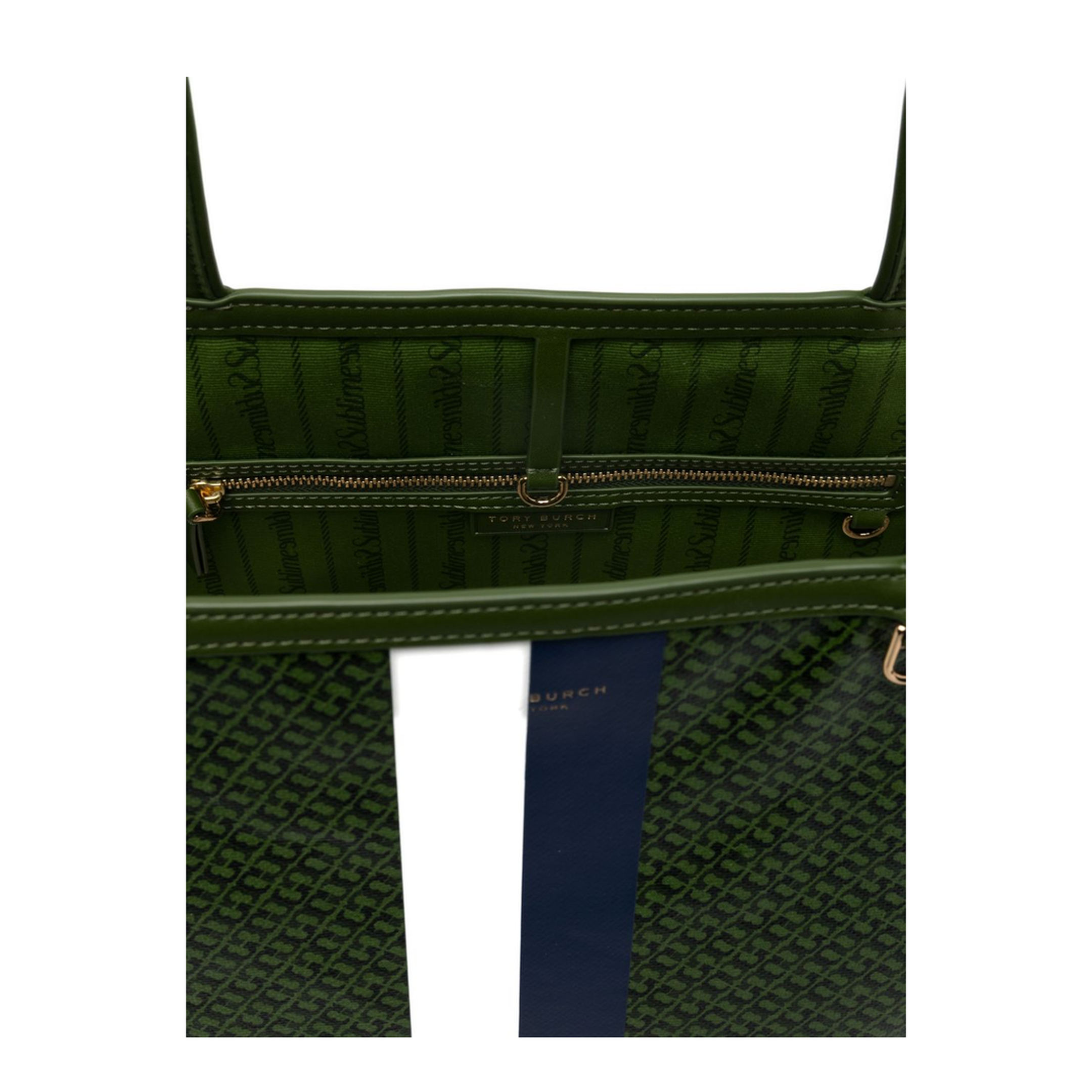 Racer Coated Canvas Tote - Green - Image 5