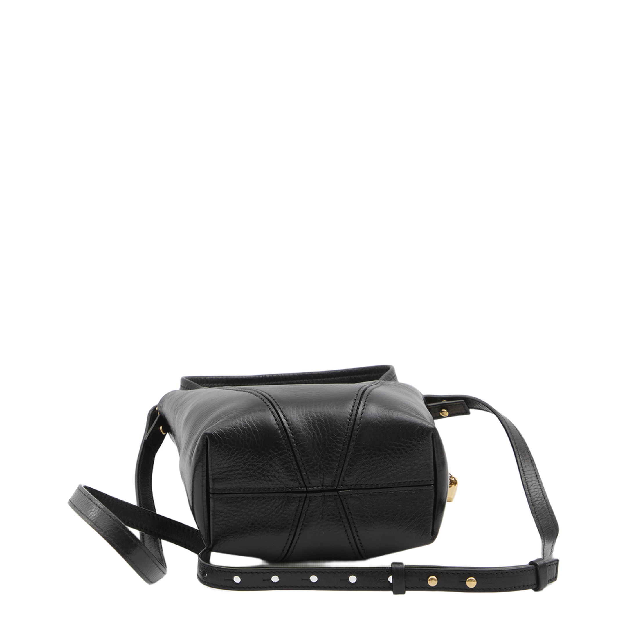 Small Spin Tote Bag in Grained Leather - Image 3