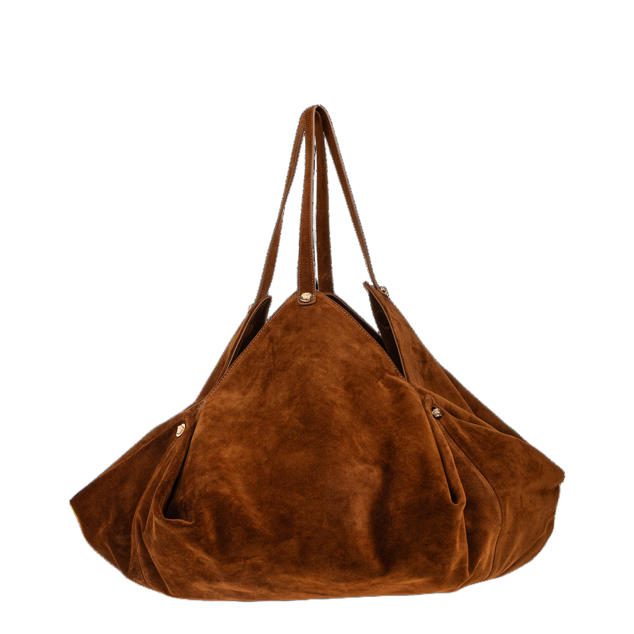 Protea Large Faux-Suede Tote - Brown - Image 4