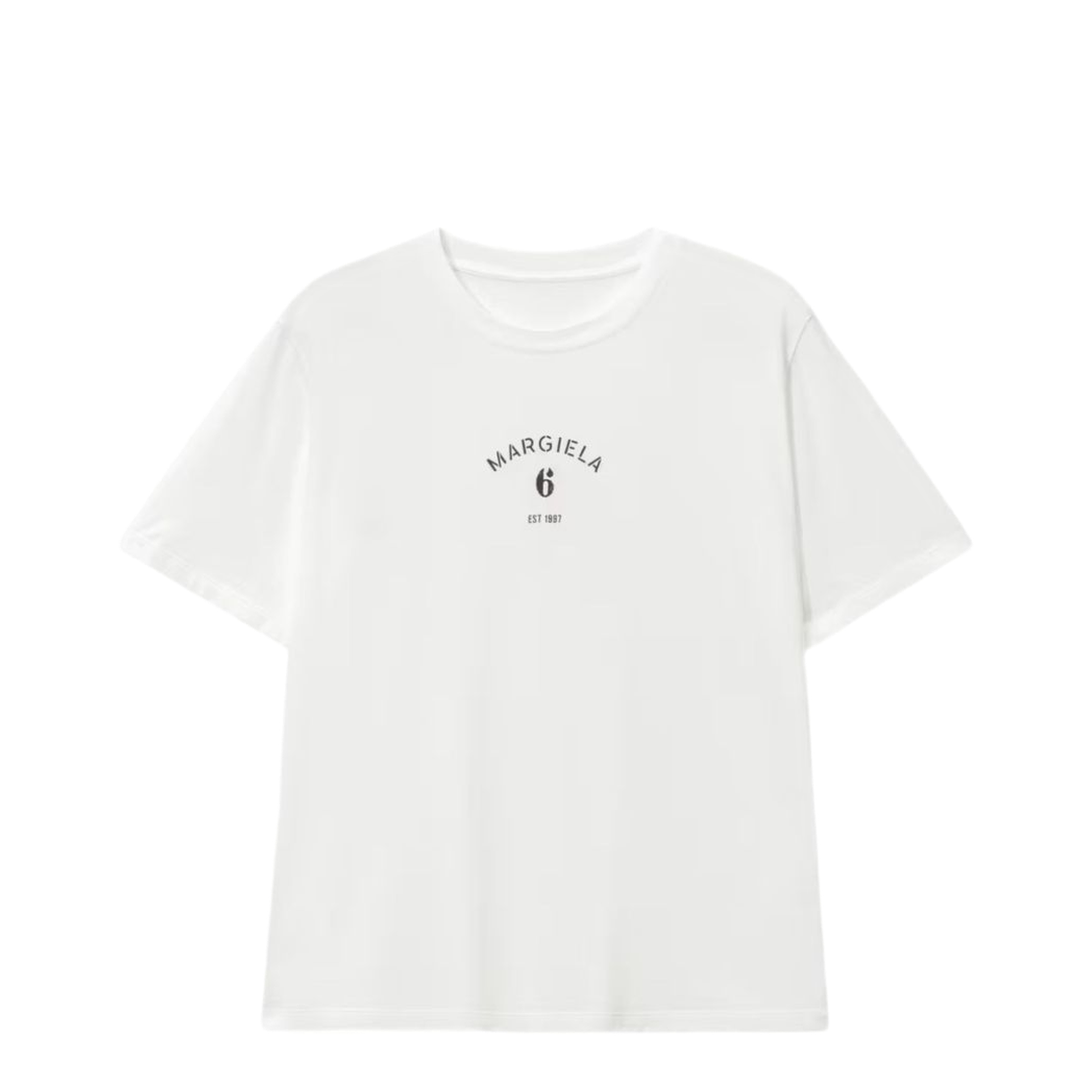 White T-shirt with logo print - Image 1