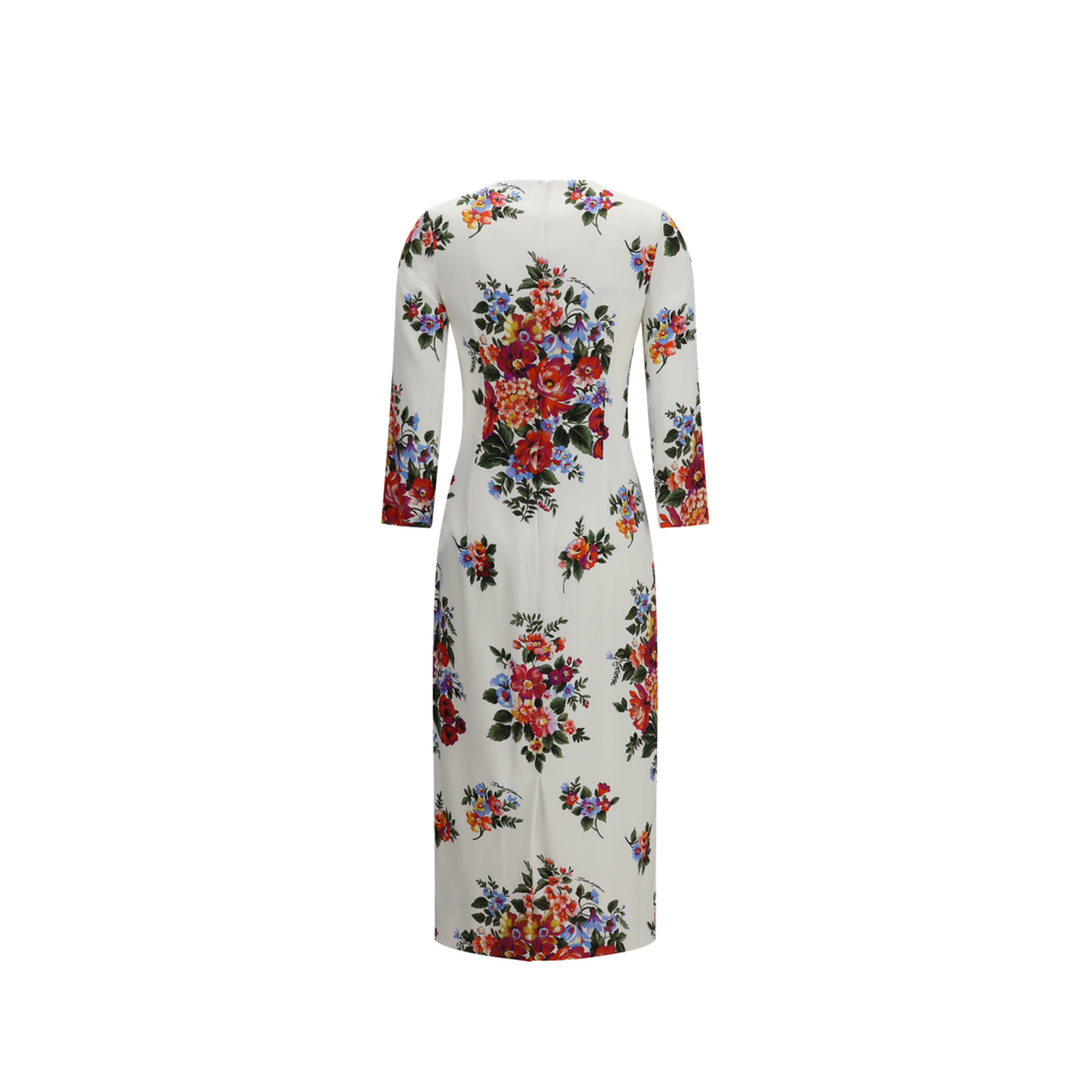 Floral Print Stretch Viscose Dress - Image 2