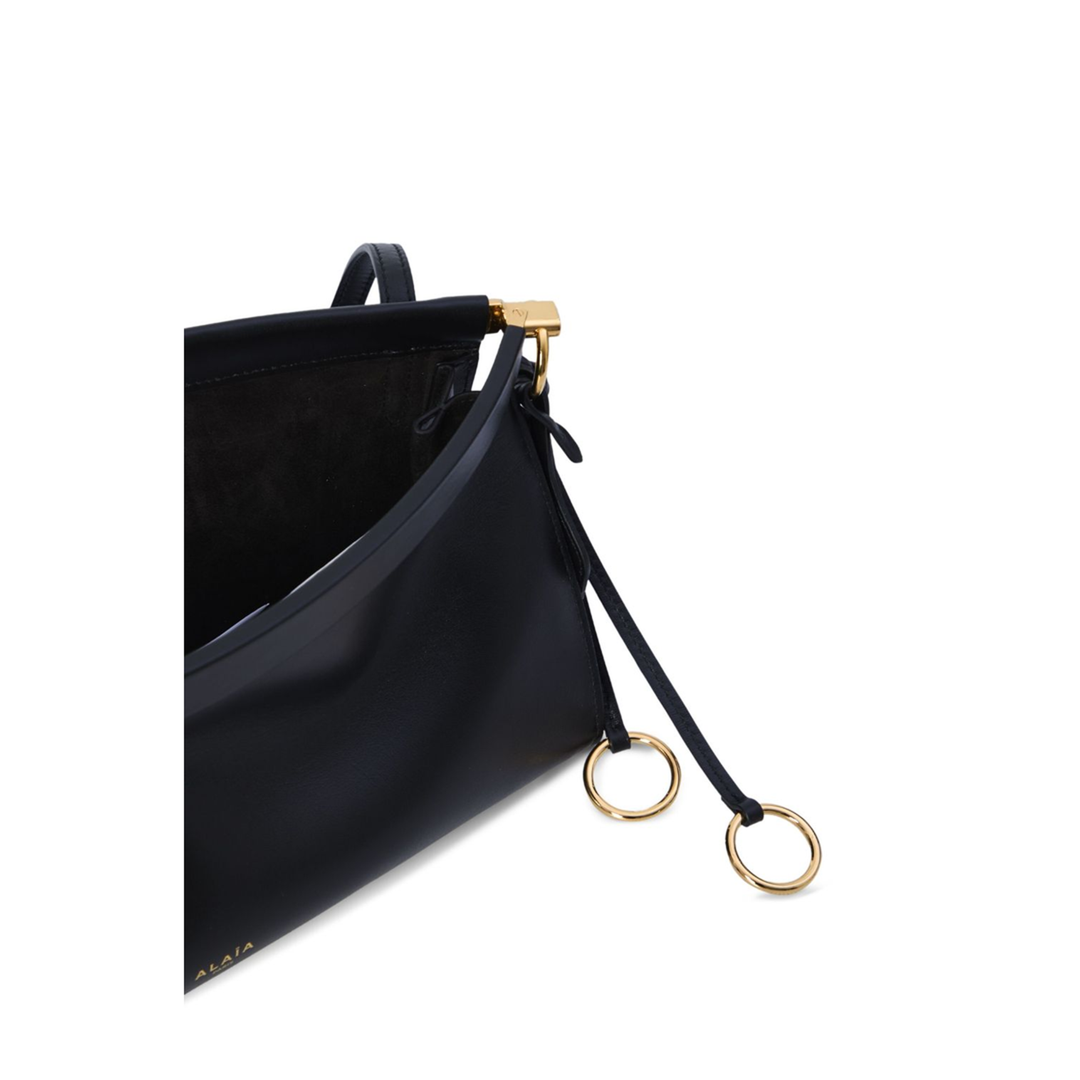 Le Click East West Medium Calfskin Shoulder Bag - Noir - Image 4