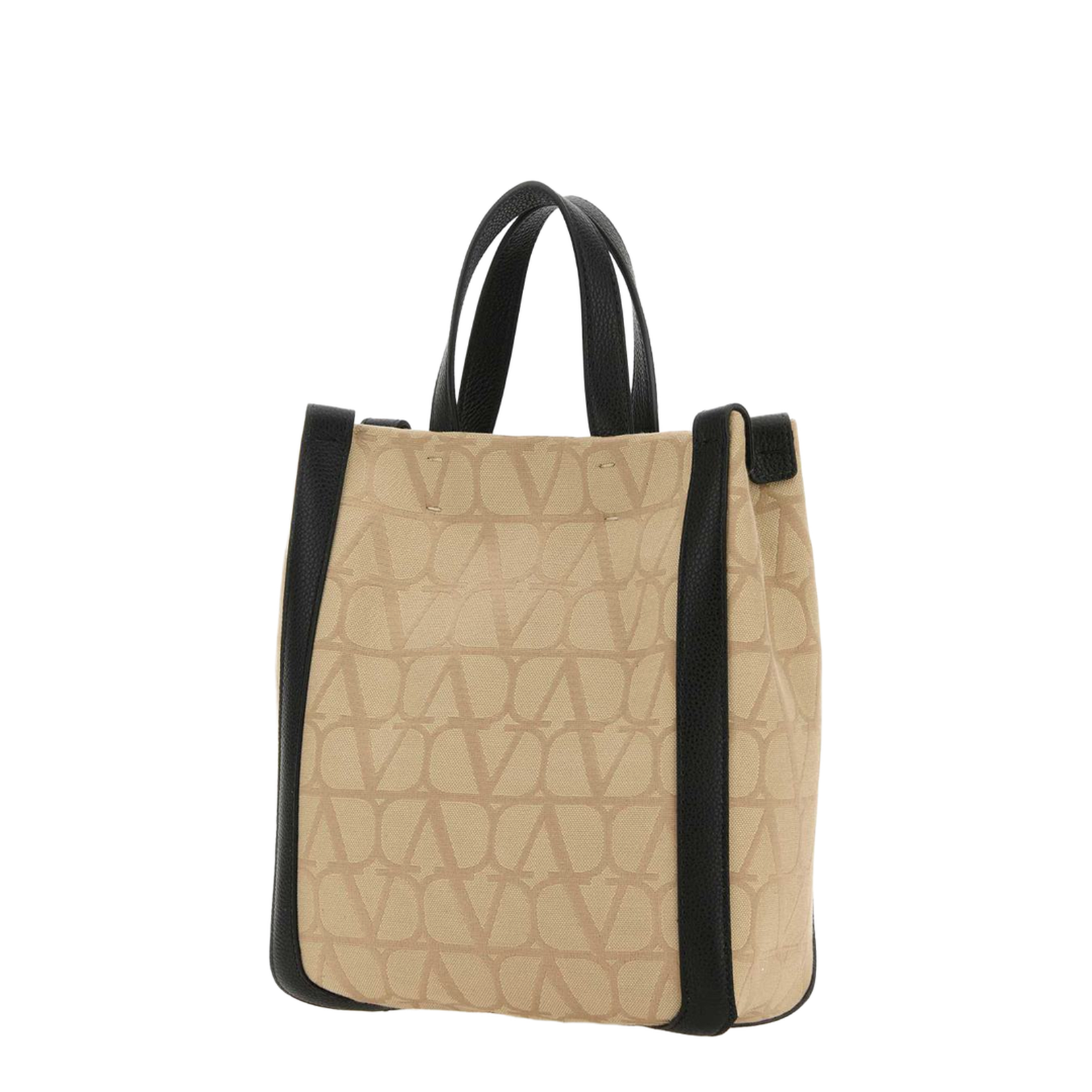 Beige Toile Iconographe Fabric Handbag - Image 1