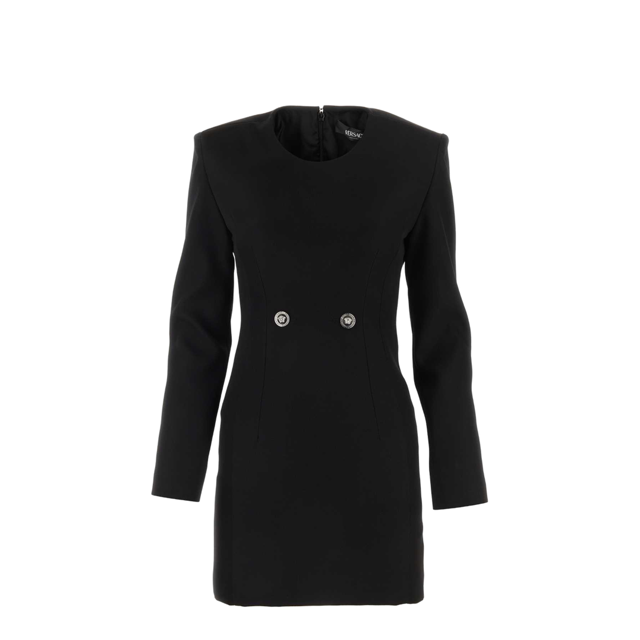 Mini Grain De Poudre Dress In Black - Image 2