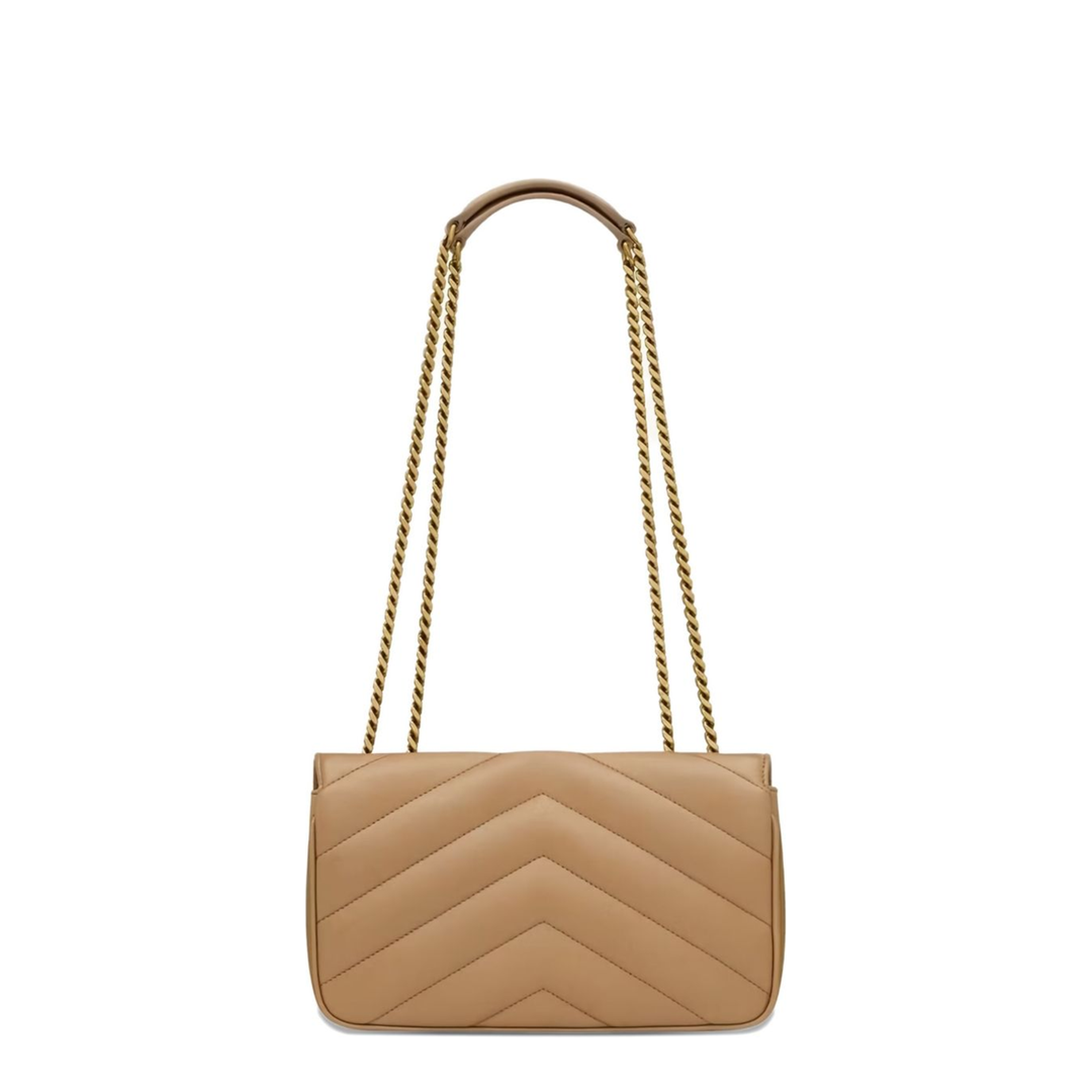Loulou Small Matelassé Lambskin Crossbody Bag - Natural Tan - Image 5