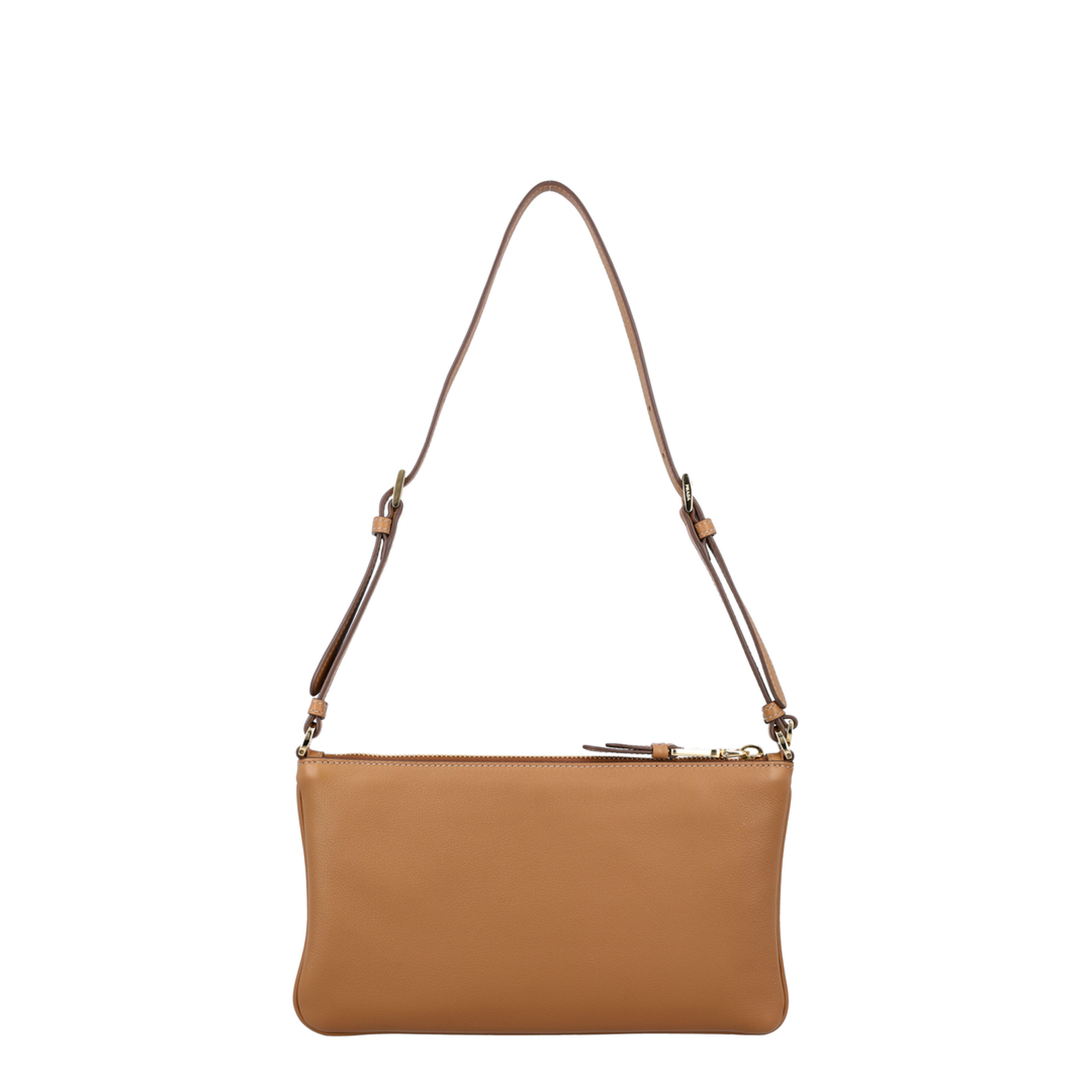 Summer Leather Pouch Bag Camel - Image 4