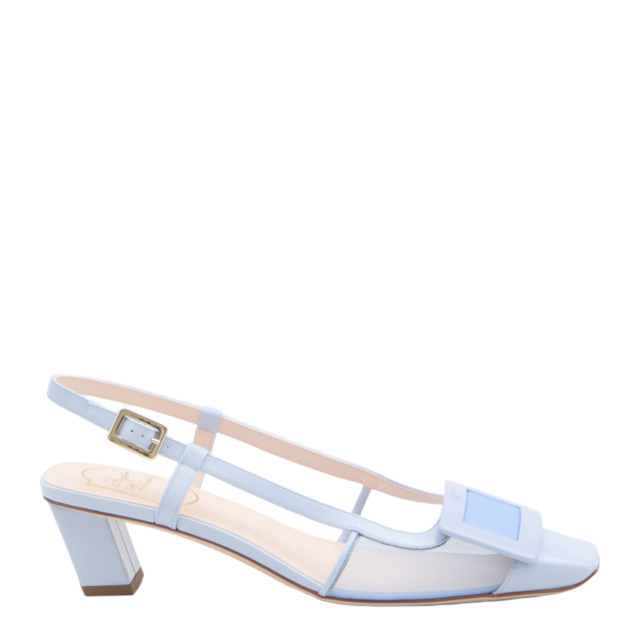 Mesh Slingback Pumps - Image 1