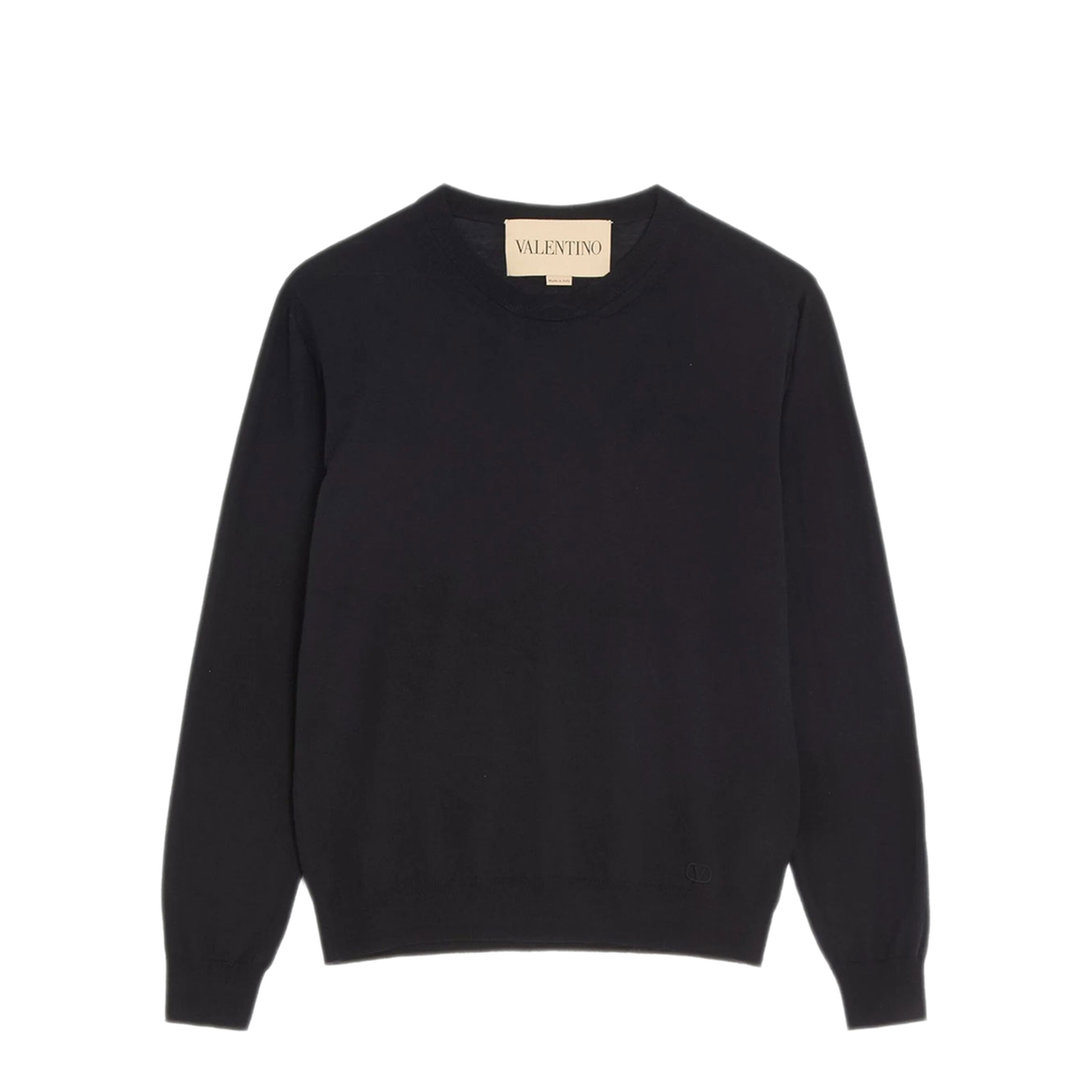 Wool Jumper with Vlogo Embroidery - Image 1