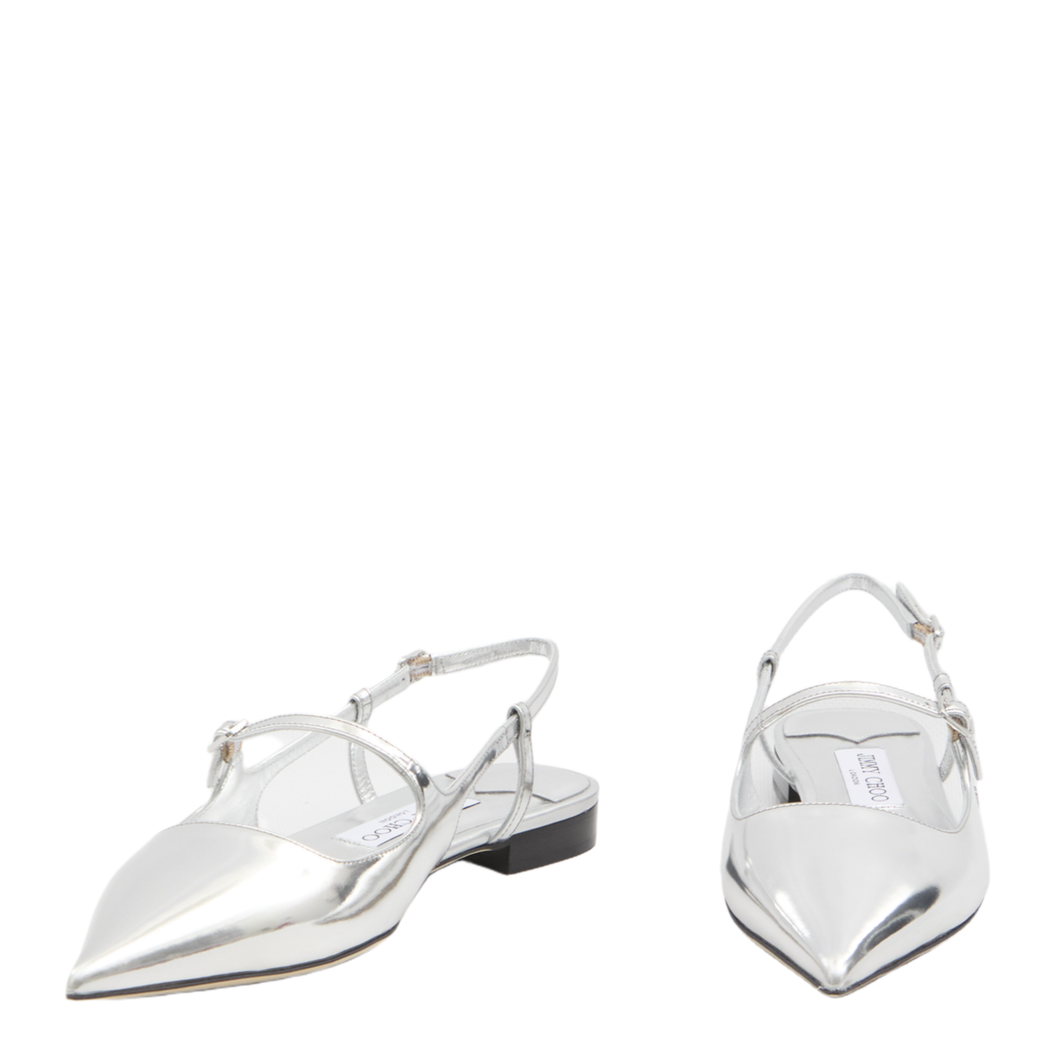 Didi Flat Slingbacks in Laminated Leather - Image 5