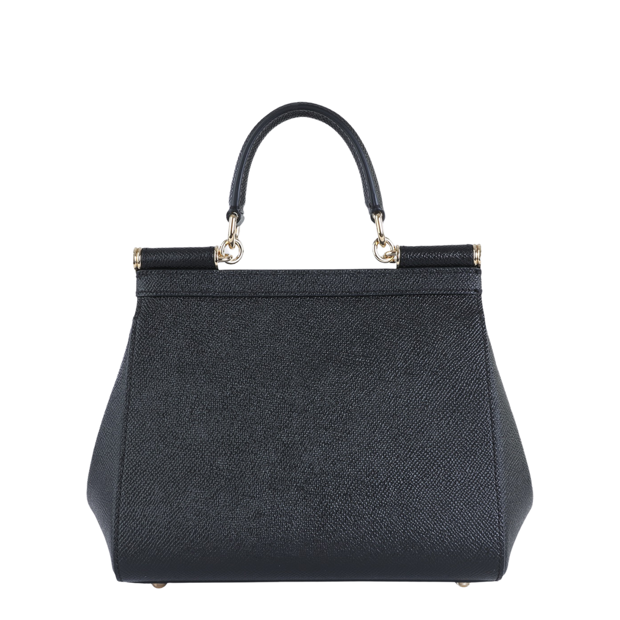 Sicily Small Calfskin Handbag - Black - Image 6