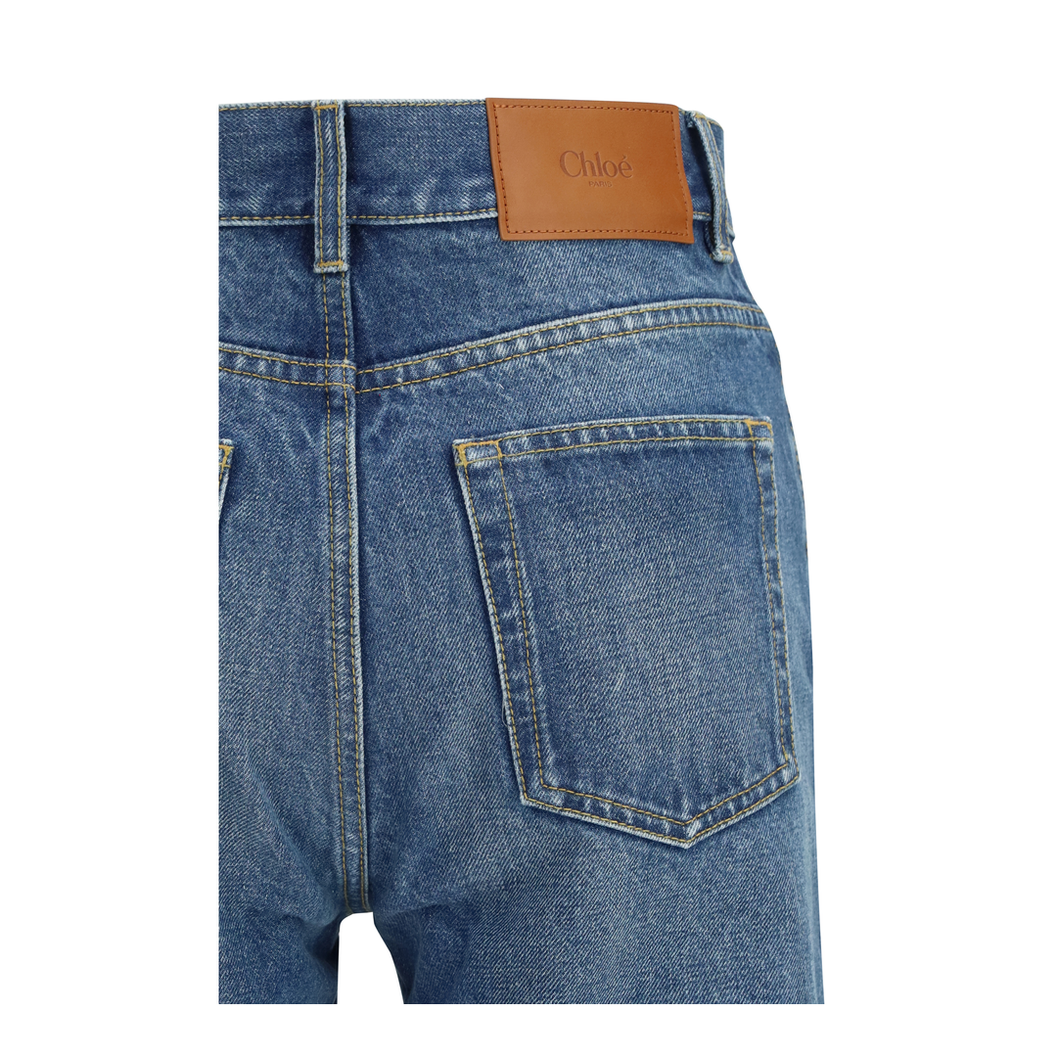 Jeans Flared In Organic Cotton Denim - Image 3