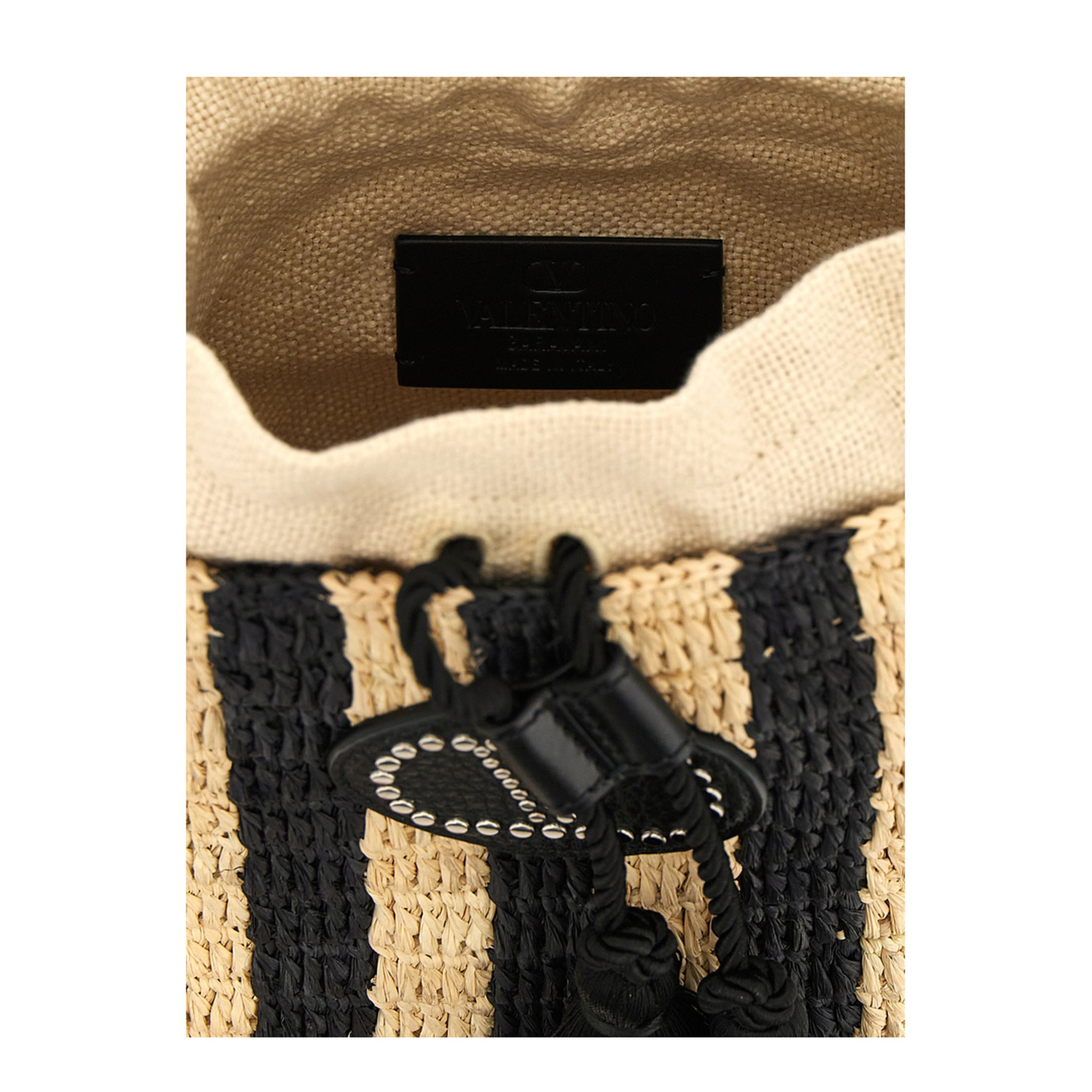 Raffia Small Bucket Bag - Image 4