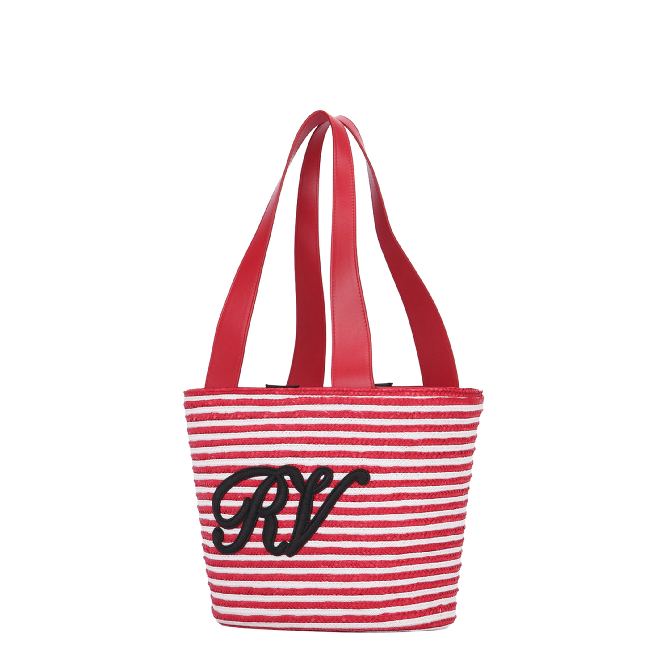 Panier Small Raffia Shopping Bag - Savvy Red - Image 2