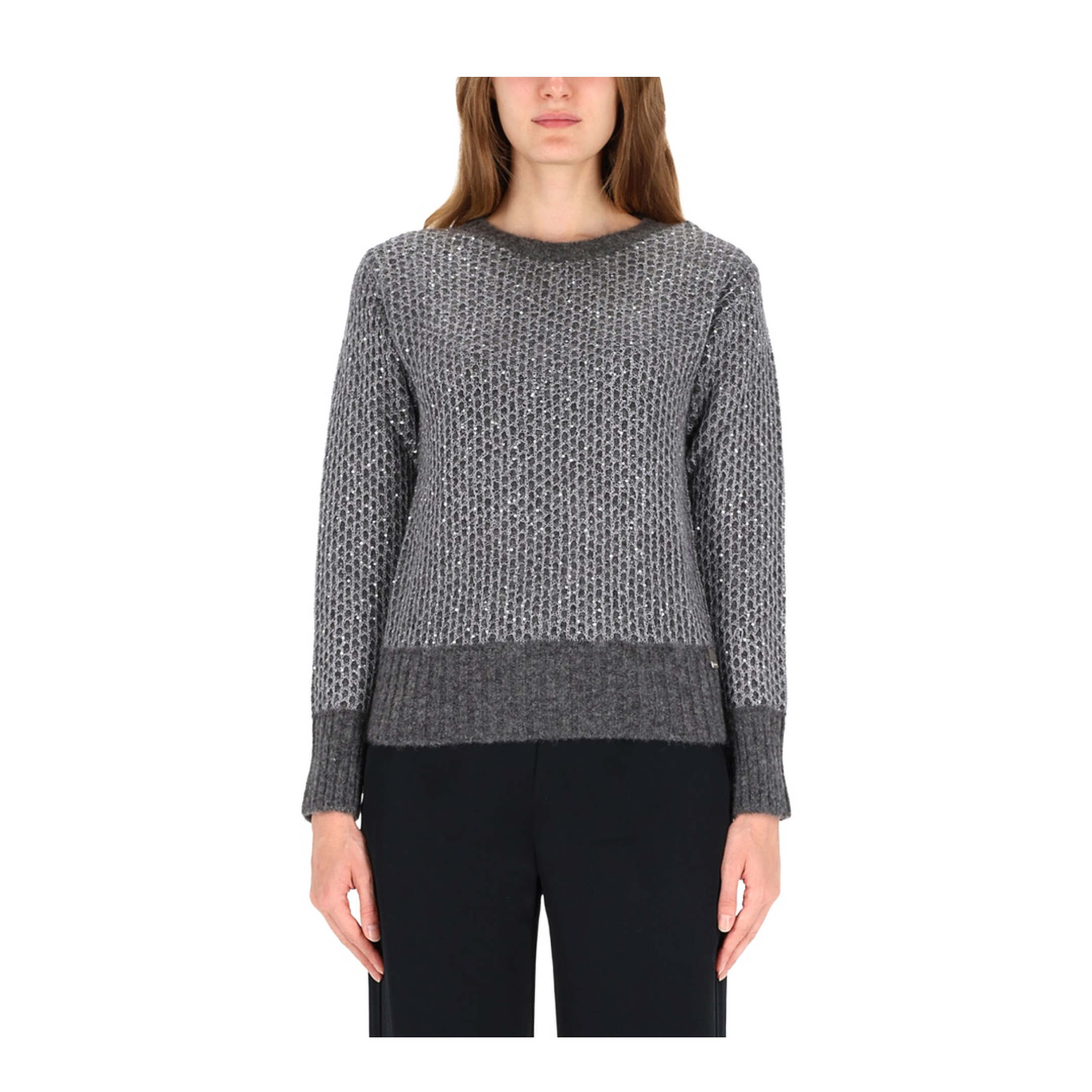 Metallic Effect Sequin Jersey - Image 1