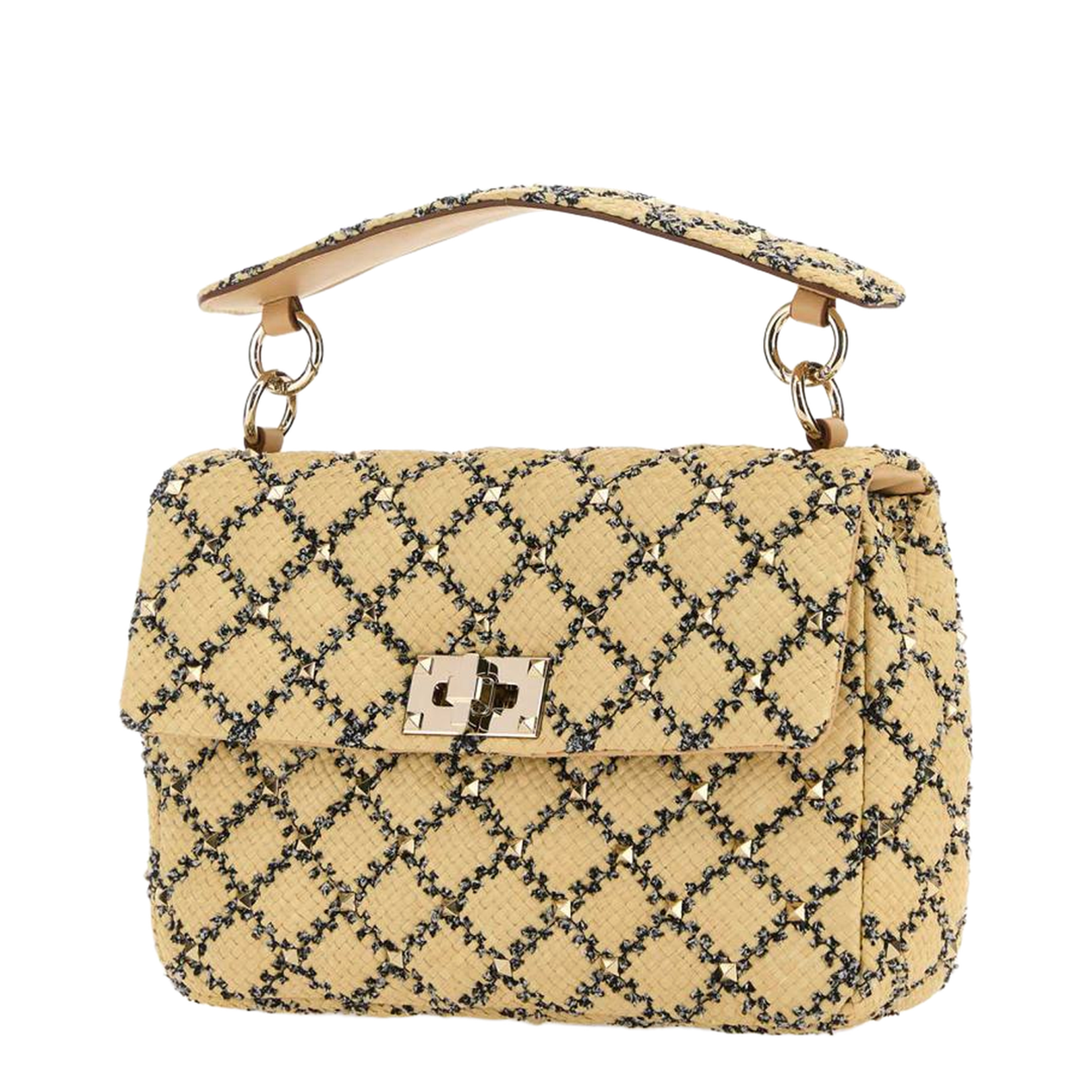 Garavani Raffia Rockstud Handbag - Image 2