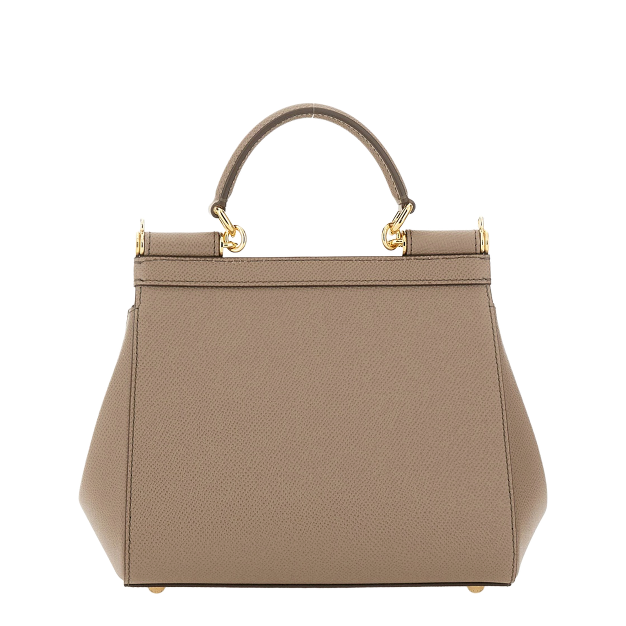 Sicily Medium Calfskin Handbag - Fango - Image 5