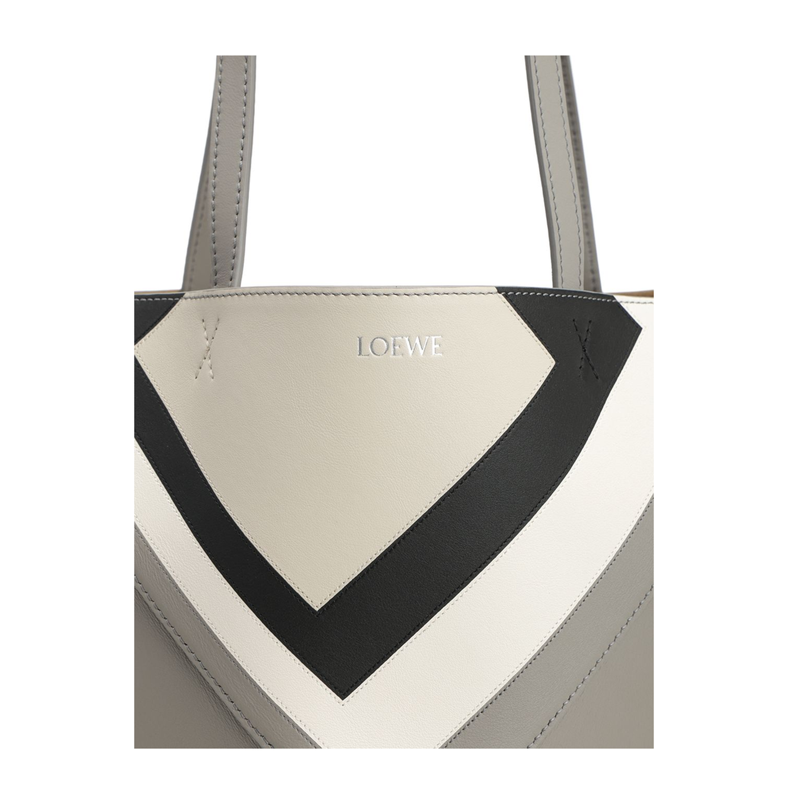 Medium Puzzle Fold Tote in Nappa Calfskin Multicolor - Image 5