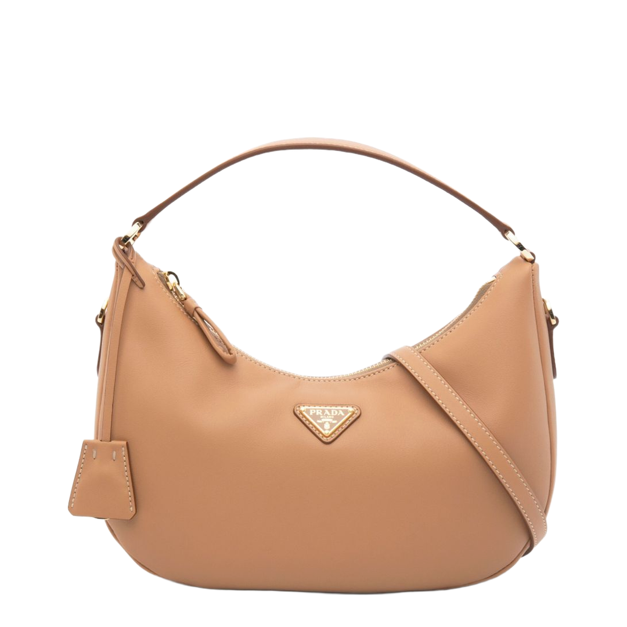 Medium Calfskin Hobo Bag - Naturale - Image 1
