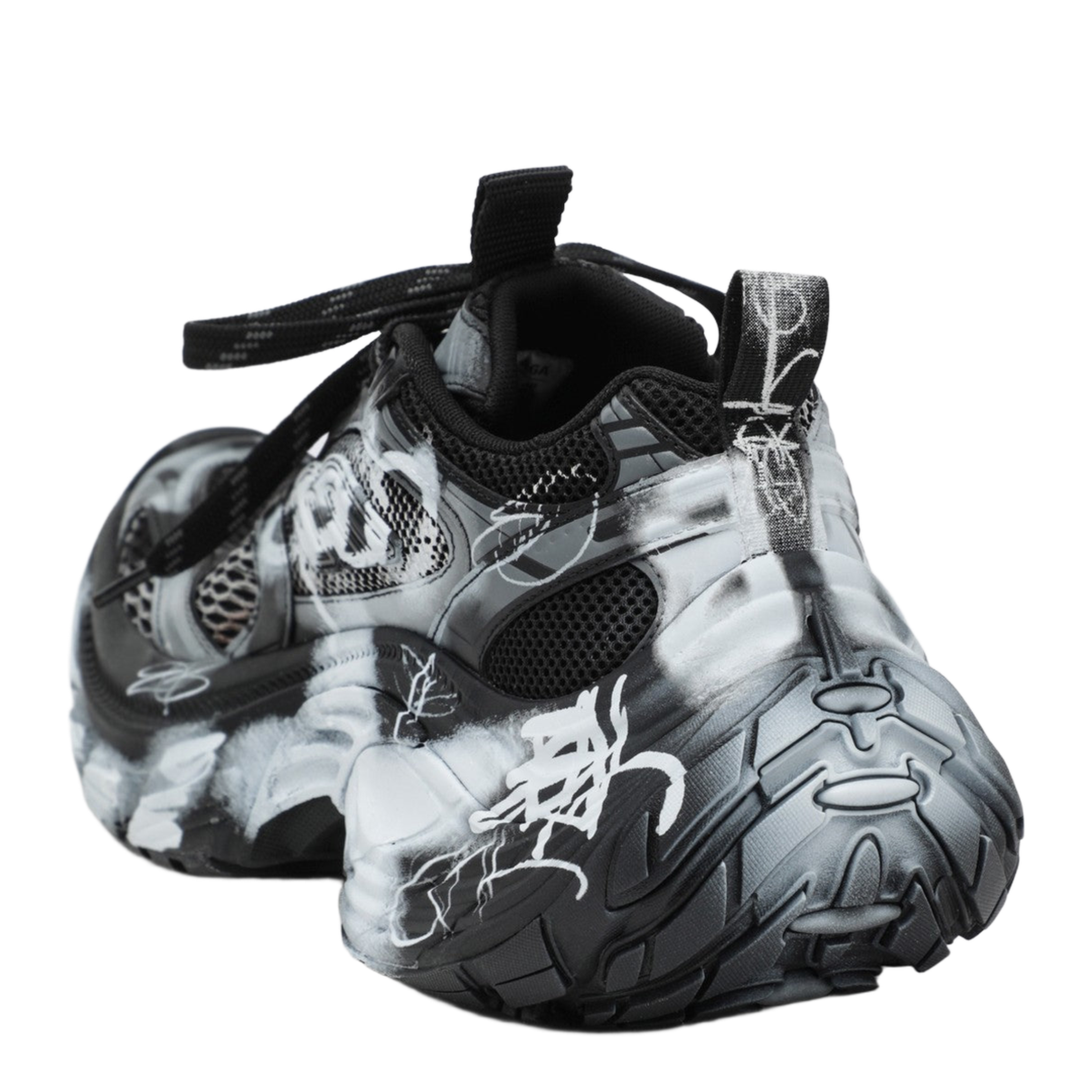 Graffiti Sneaker in Black/White - Image 2