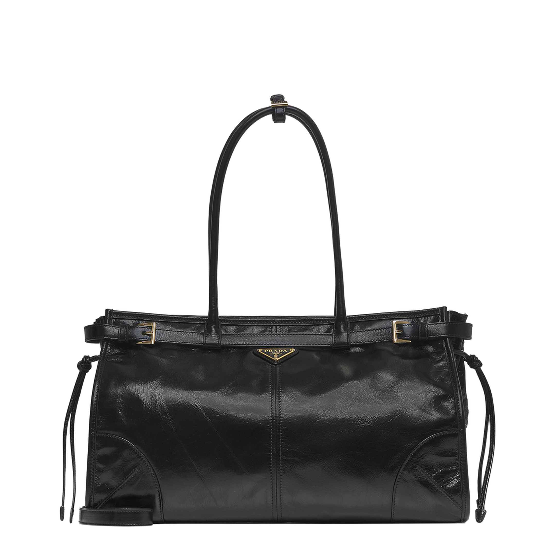 Bonnie Large Leather Handbag - Black - Image 1