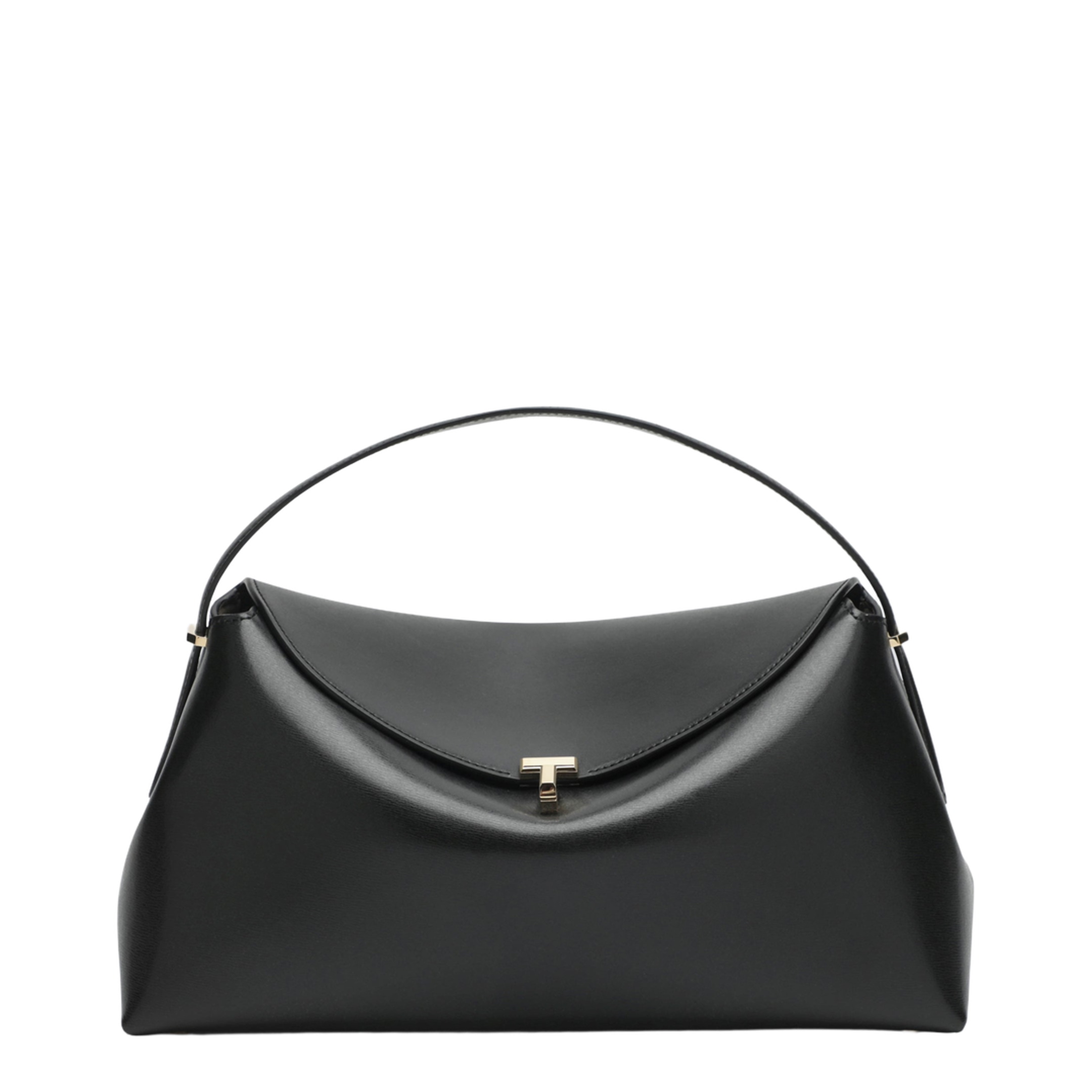 Black Leather T-Lock Bag - Image 1