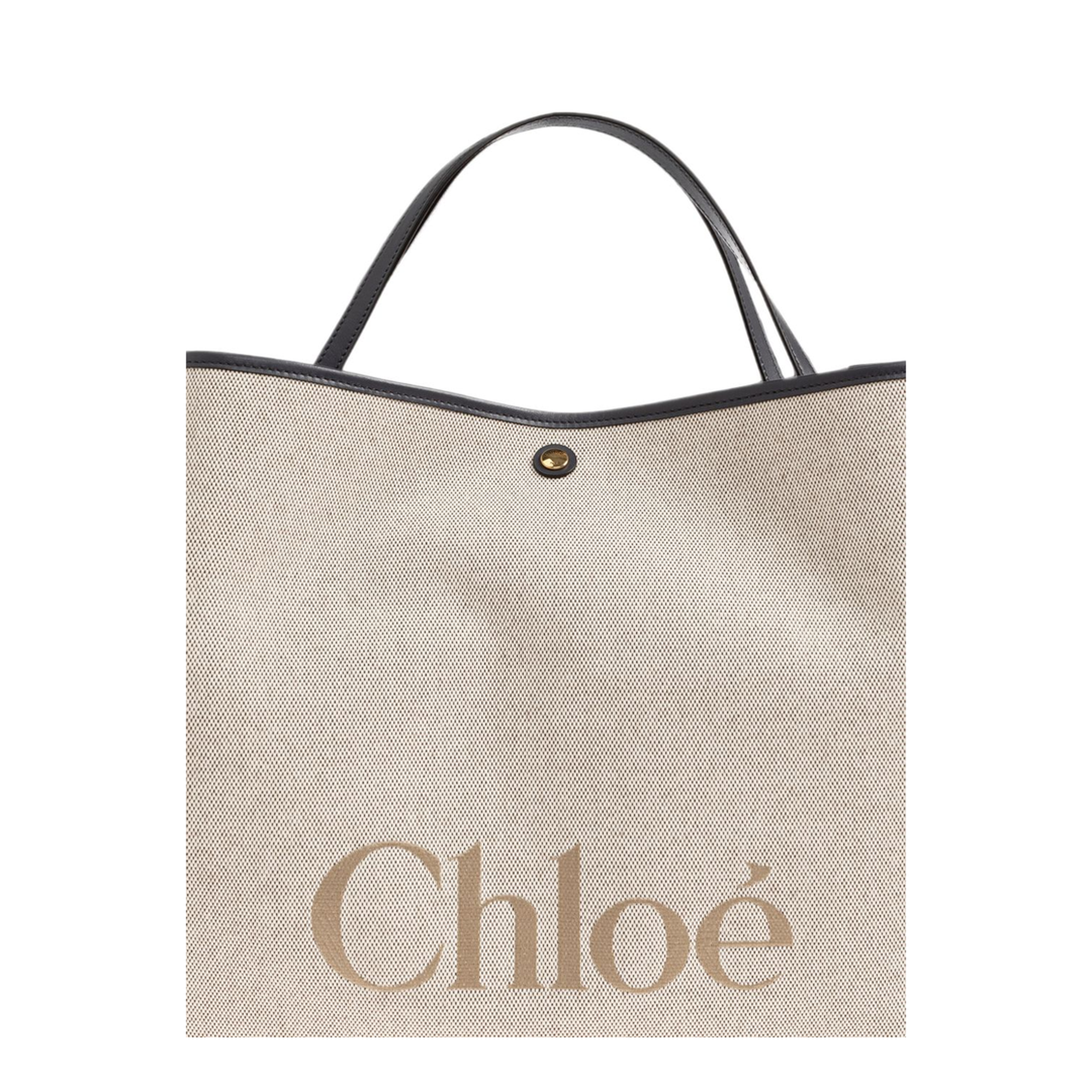 Clover Large Canvas Tote - Beige - Image 3
