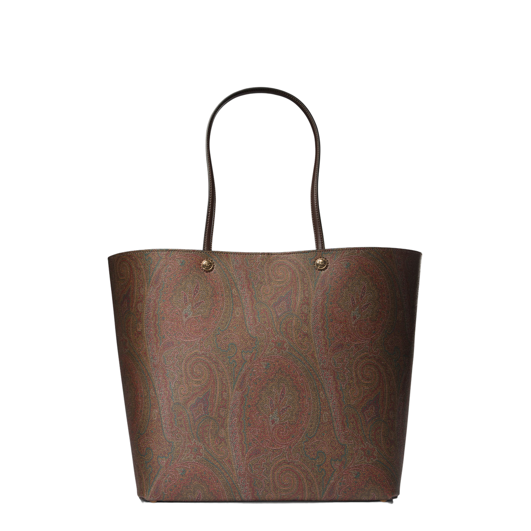 Essential Maxi Jacquard Tote Bag - Brown - Image 1