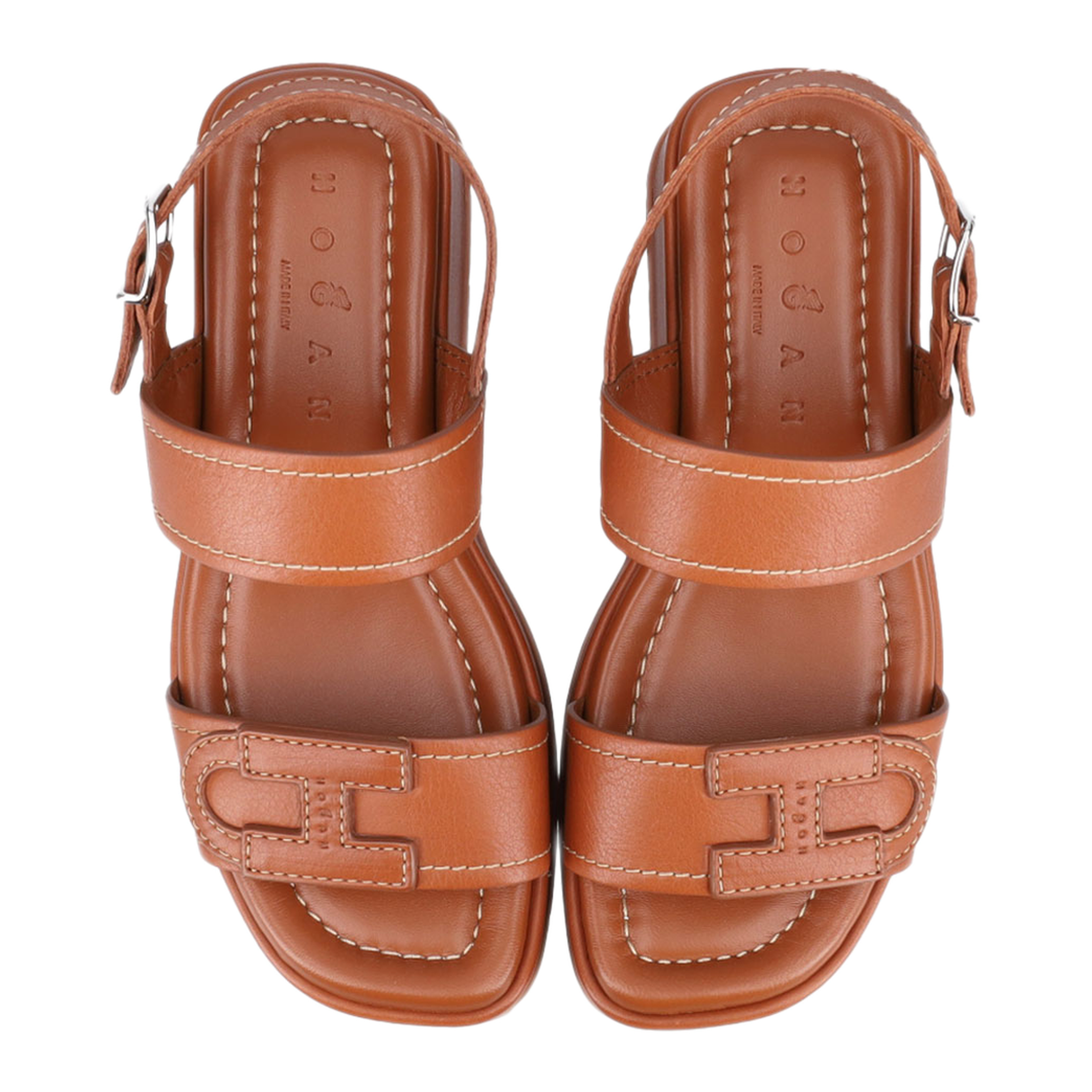 Leather Platform Sandals - Image 4