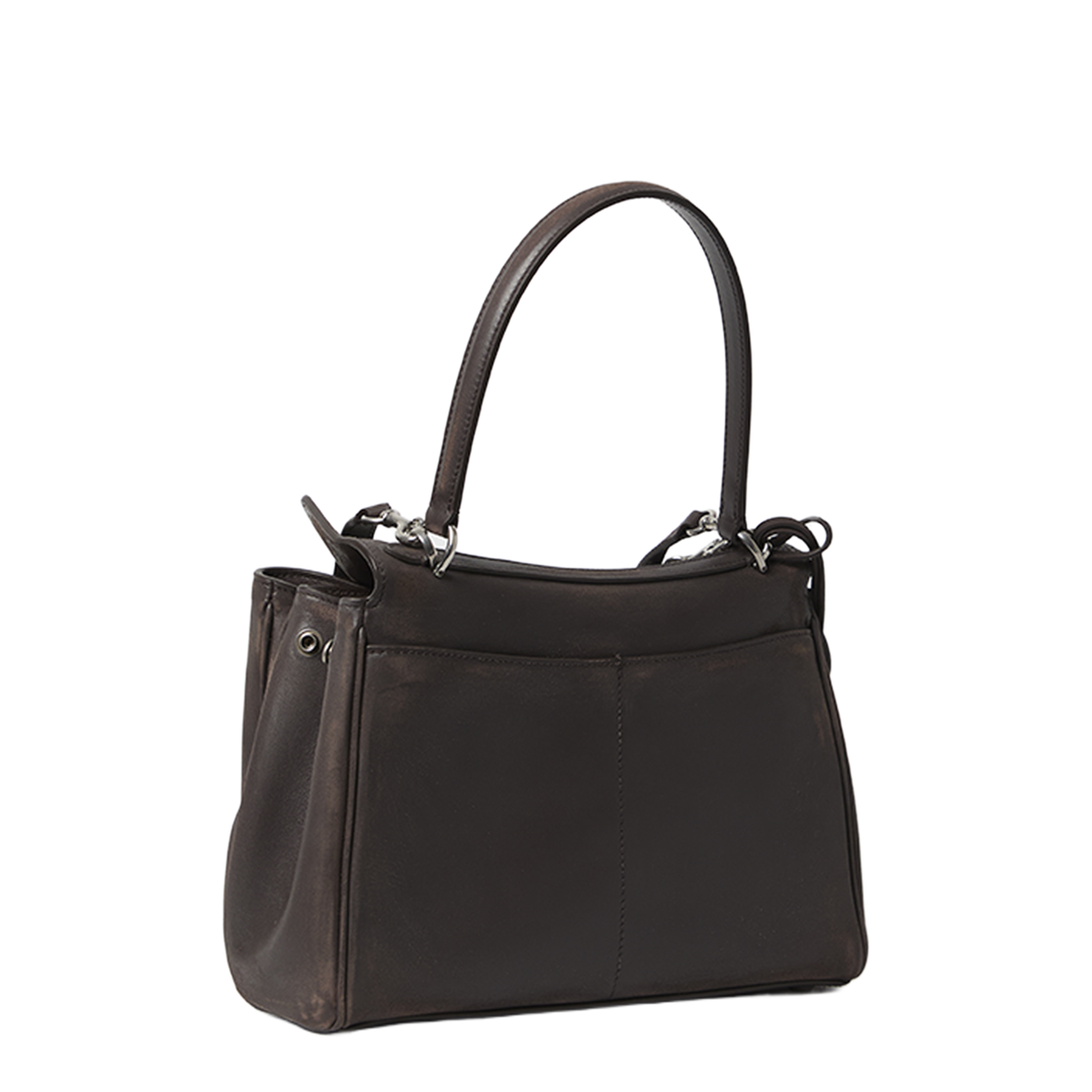 Small Rodeo Bag in Calfskin Leather Espresso - Image 2