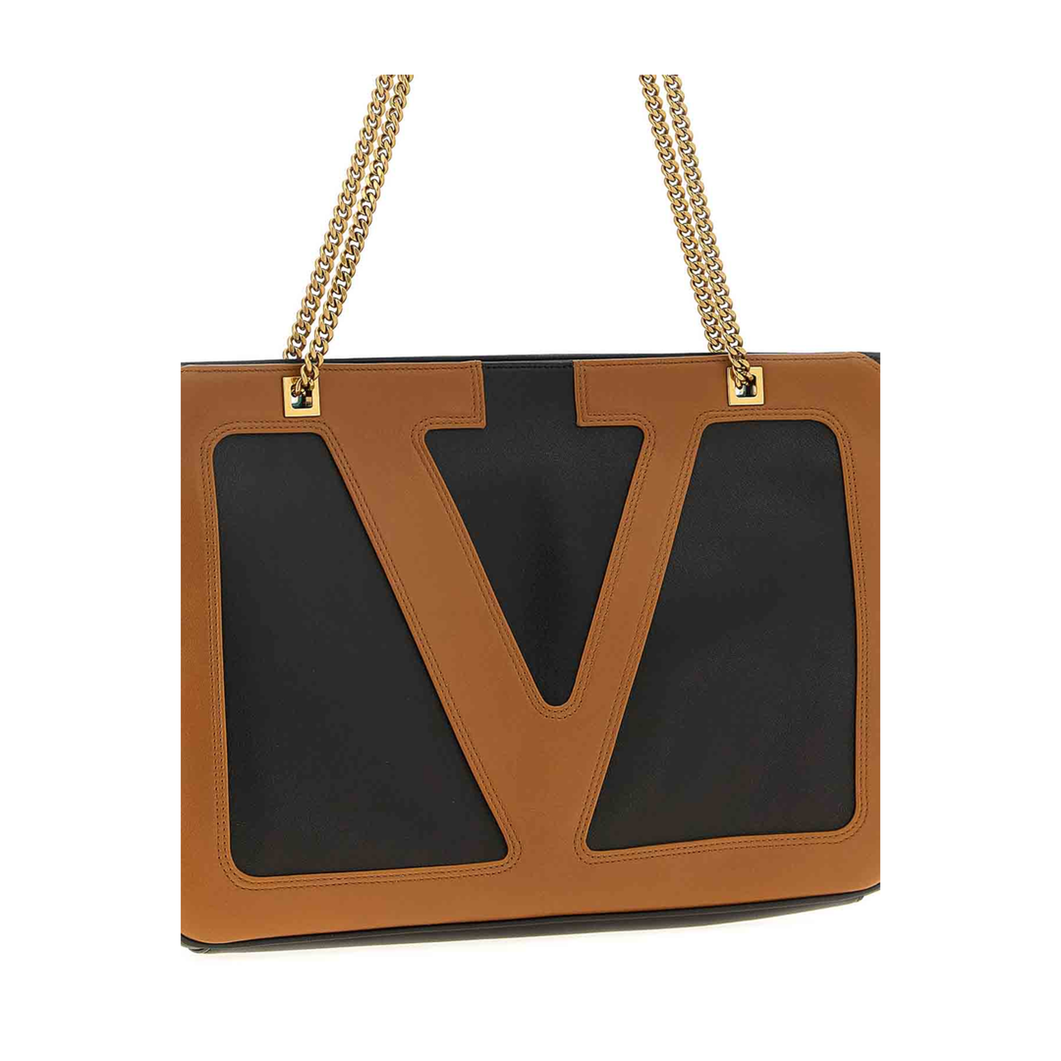 Viva Superstar Midi Lamb Leather Shopping Bag - Brown - Image 3