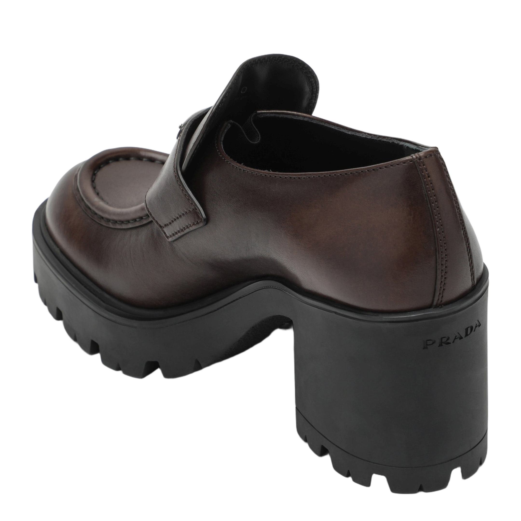 Brown Platform Heeled Loafers - Image 2