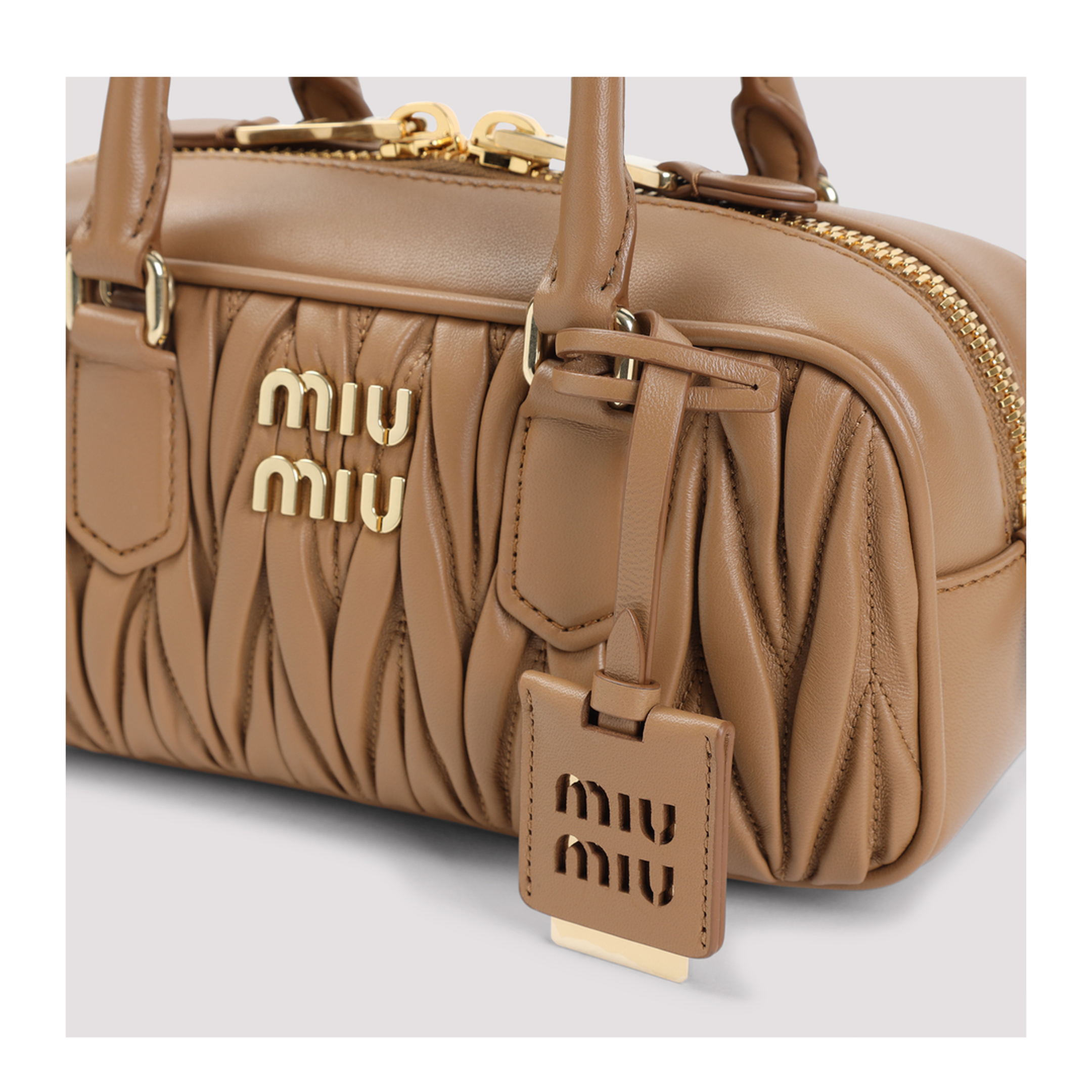 Arcadie Calfskin Handbag - Sand Beige - Image 5