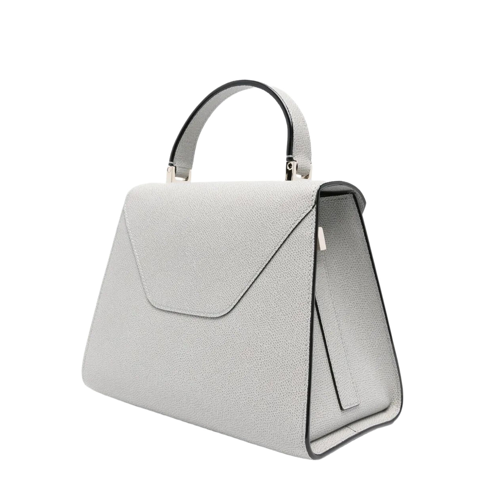 Medium Shoulder Bag Leather Grey - Image 4