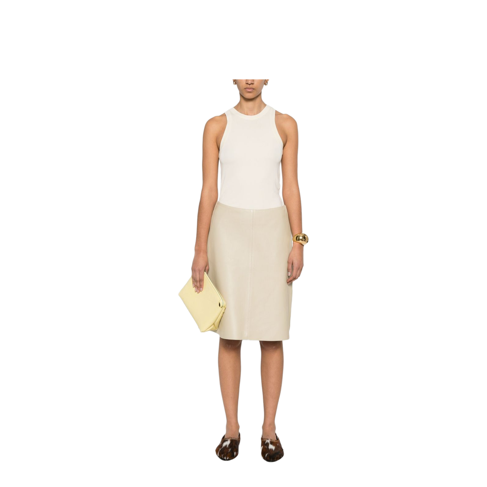 Beige American-Style Tank Top - Image 2
