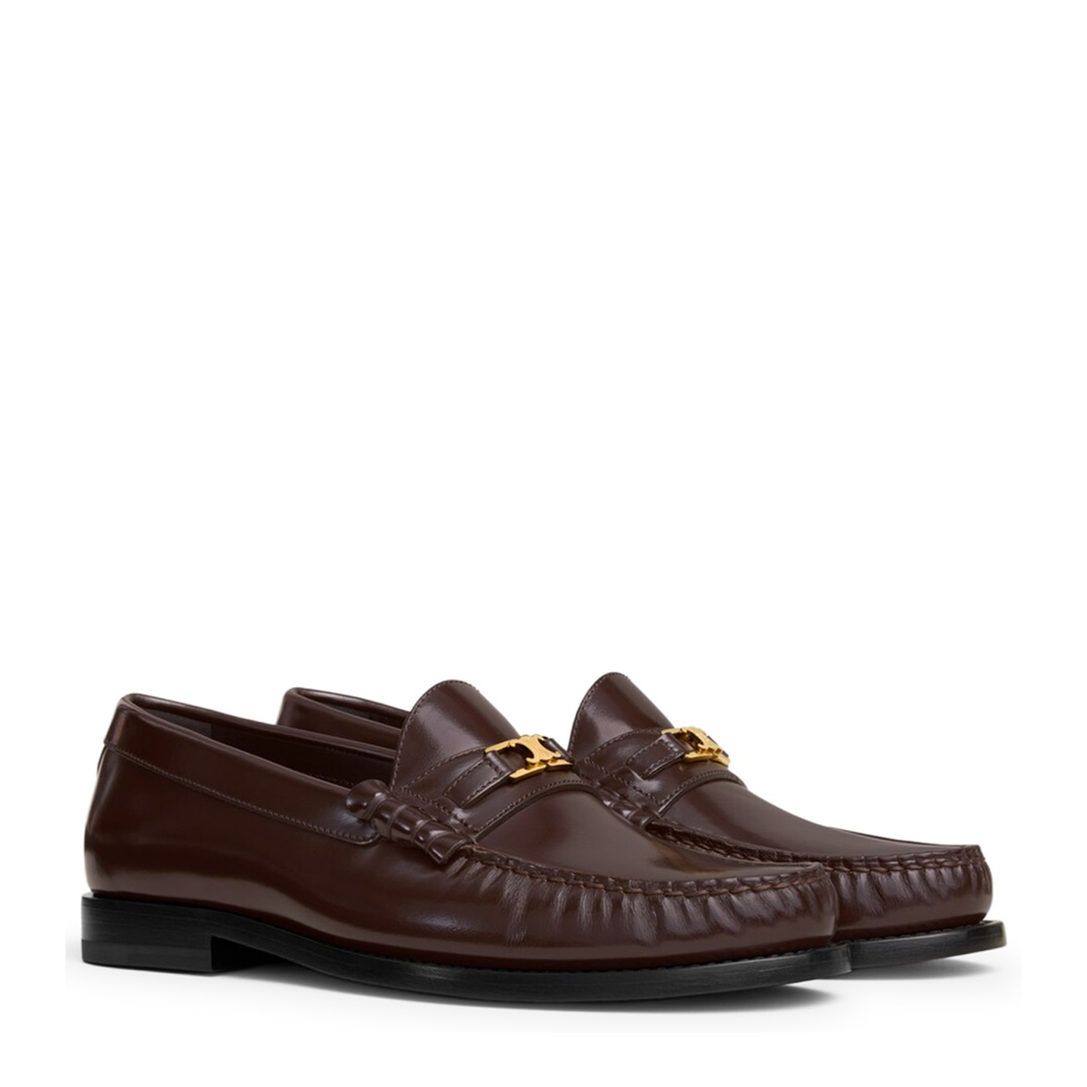 Luco Loafer in Polished Bullskin - Dark Brown - Image 2