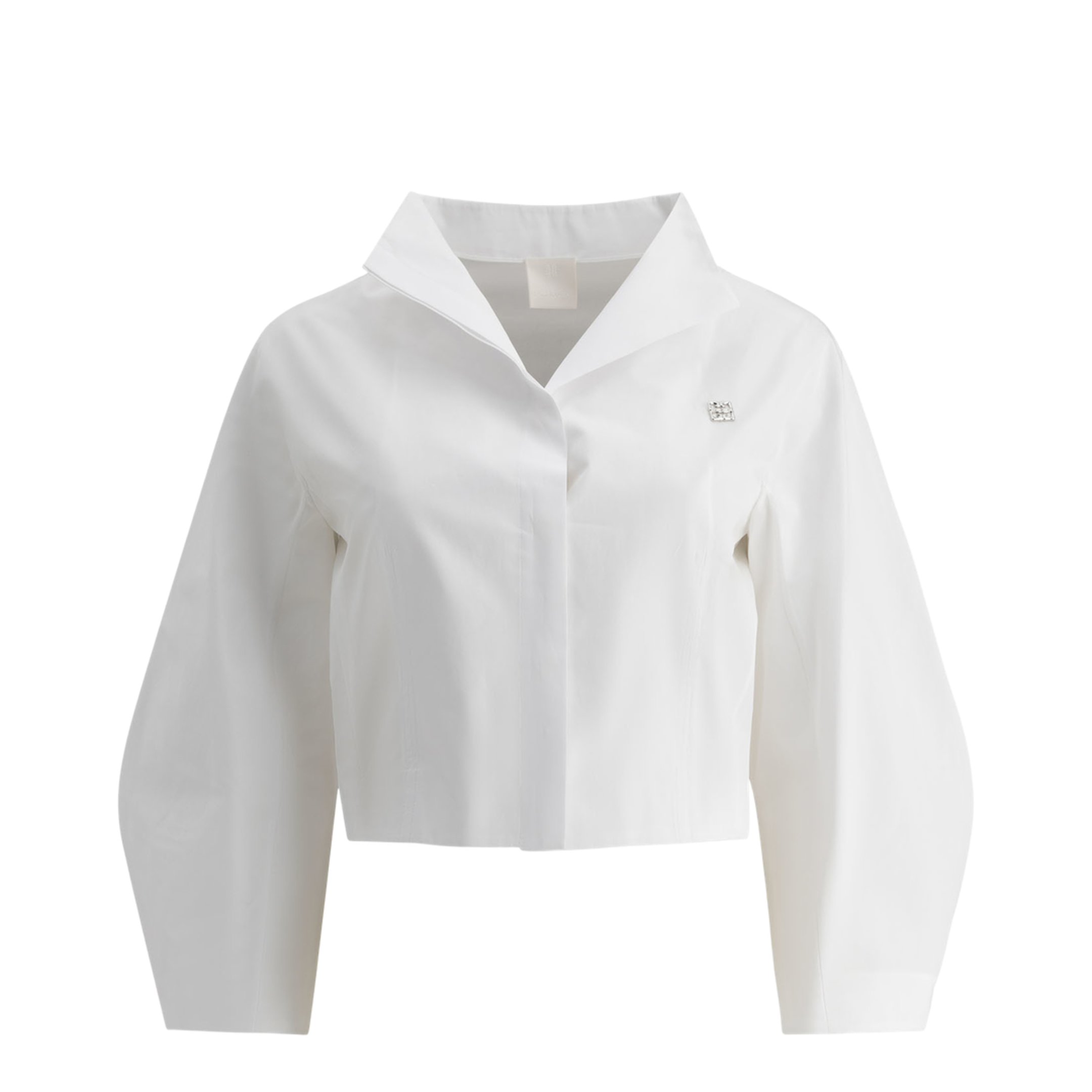 Cropped Poplin Shirt - Image 1