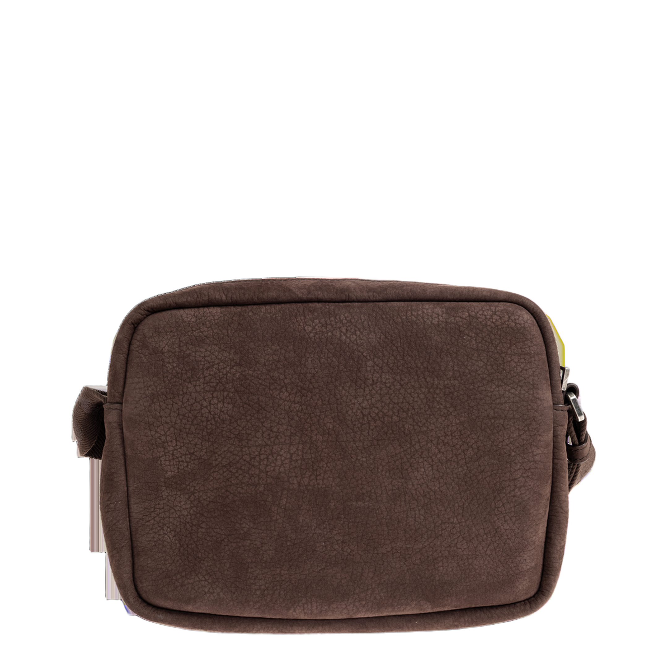 Pebble Medium Grained Nubuck Messenger Bag - Dark Brownie - Image 3