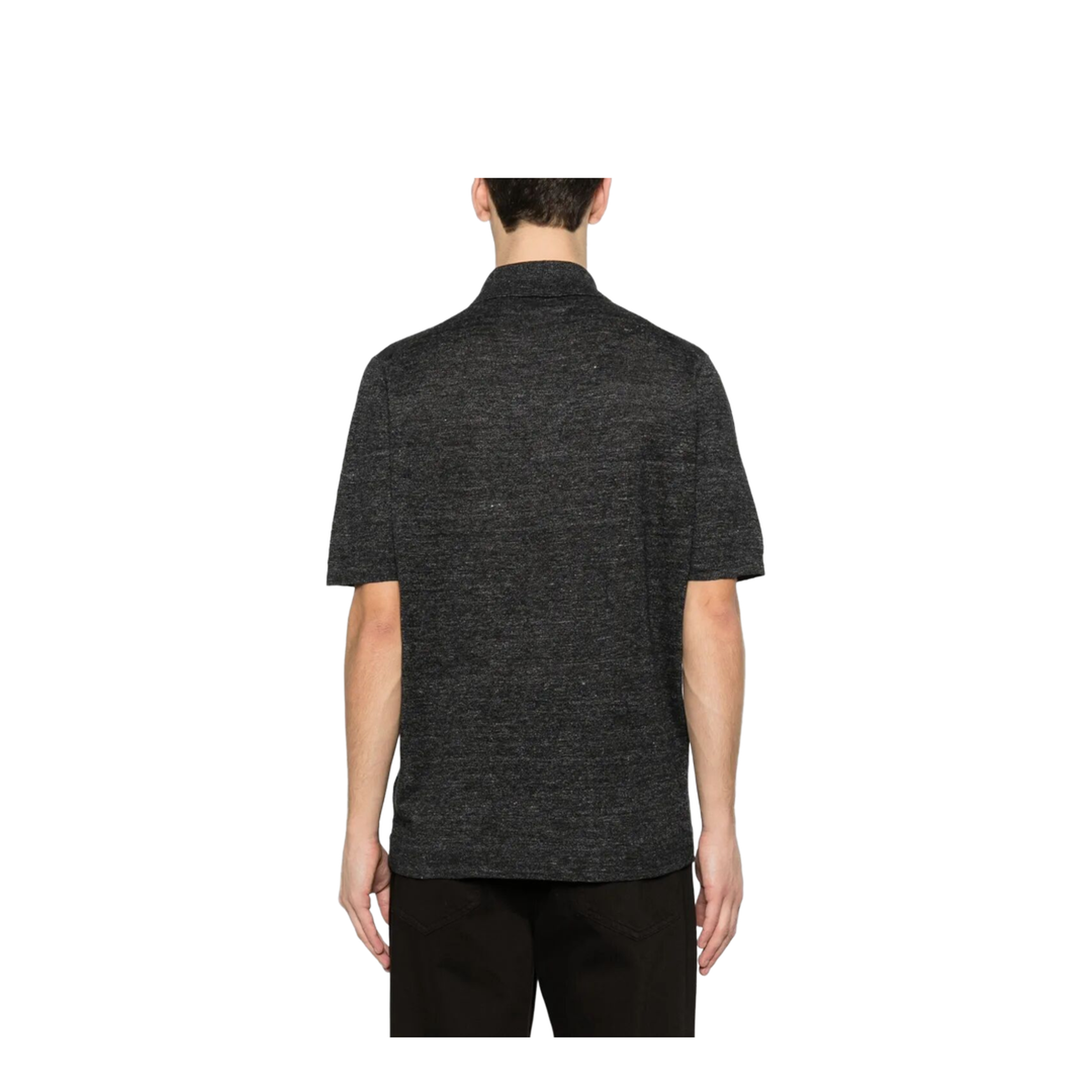 Linen and Cotton Knit Polo - Image 2