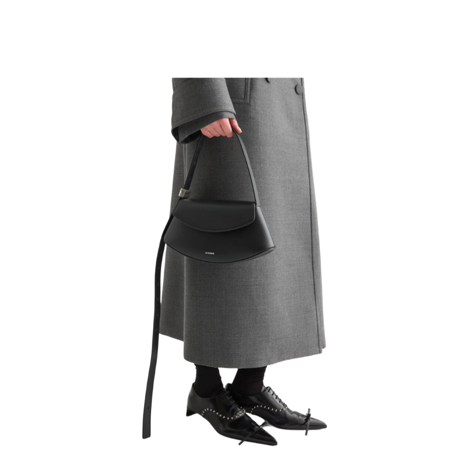 Eldorado Small Calfskin Crossbody - Black - Image 4