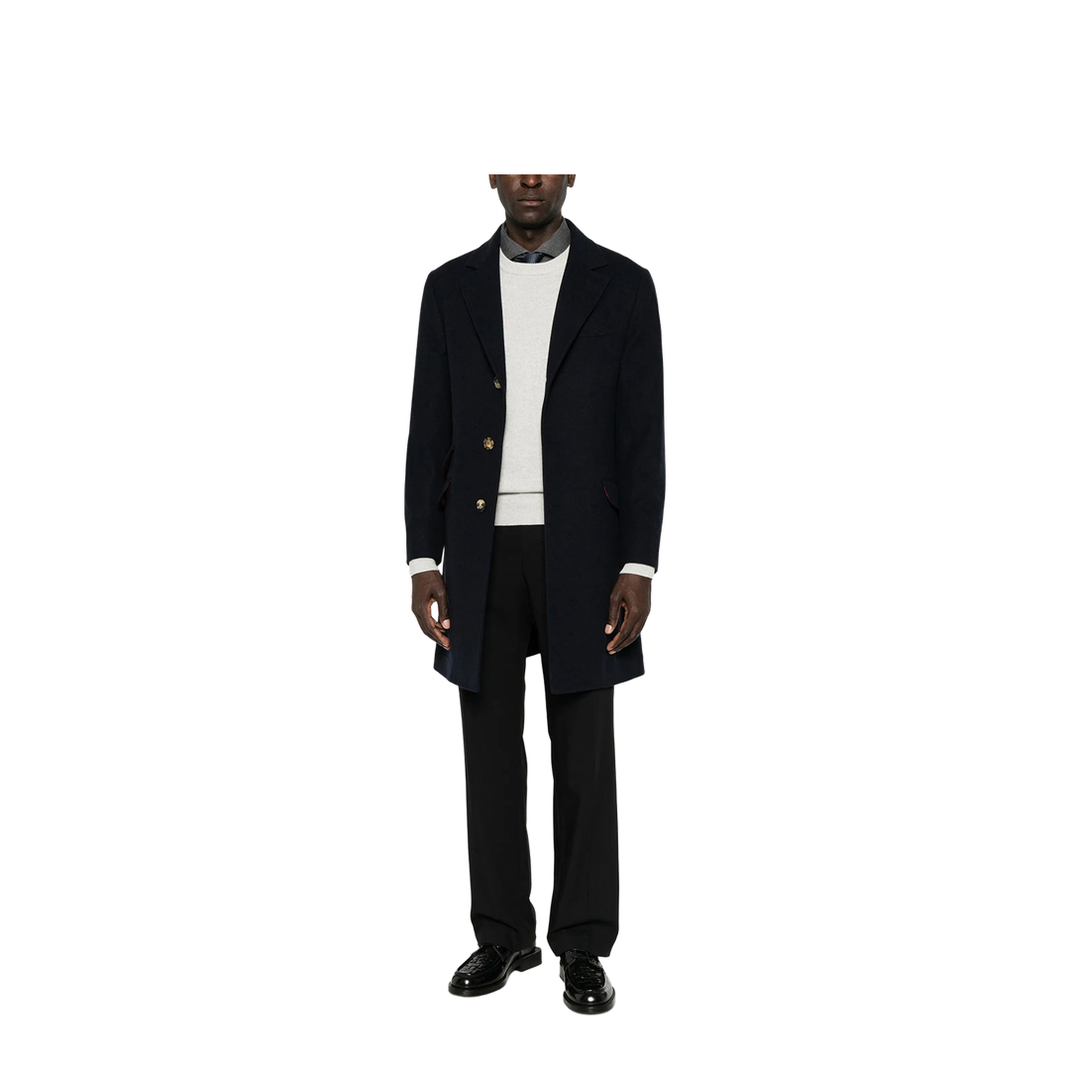 Cashmere Pullover with Patch - Image 4